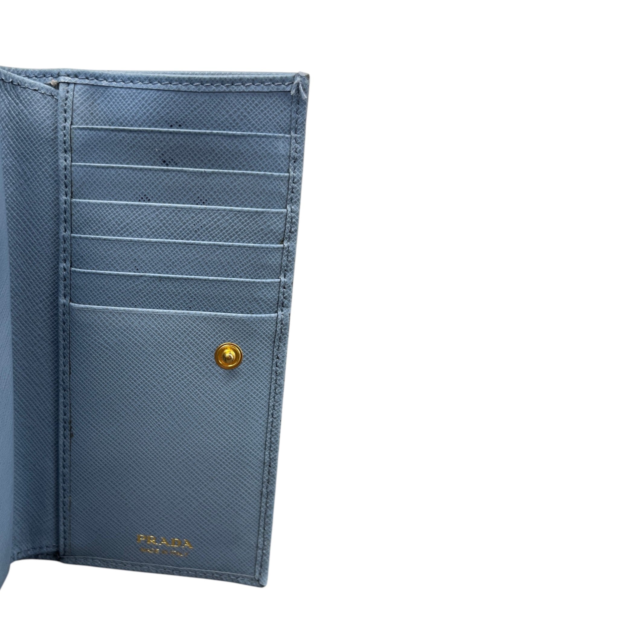 Women's Saffiano Zip Around Wallet Blue