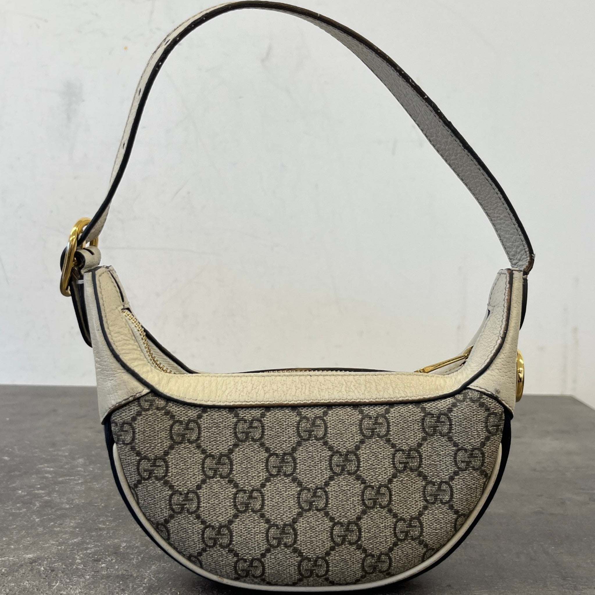 Women's Ophidia Half Moon Bag White