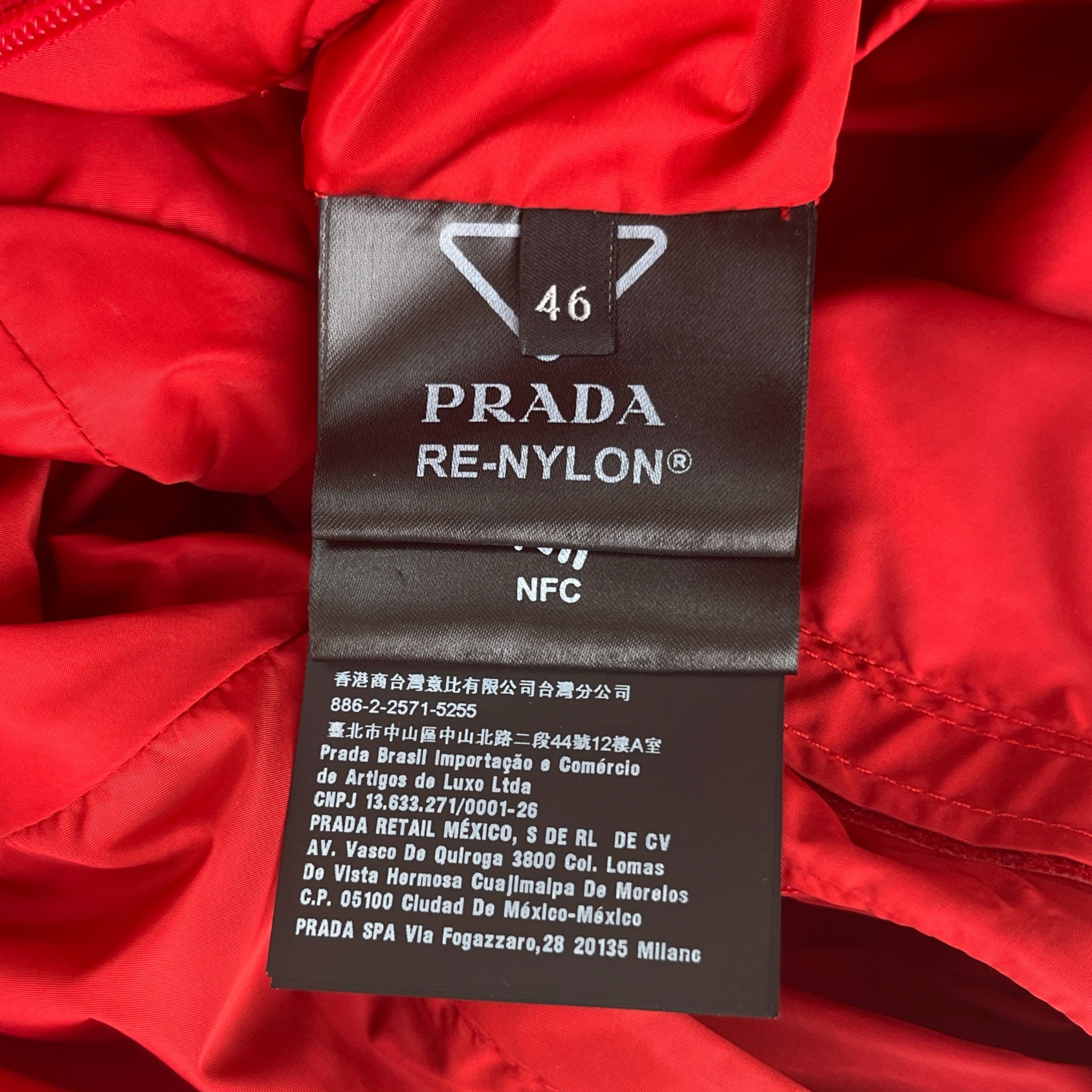 Men's Printed Logo Jacket Red Size IT 46 / S