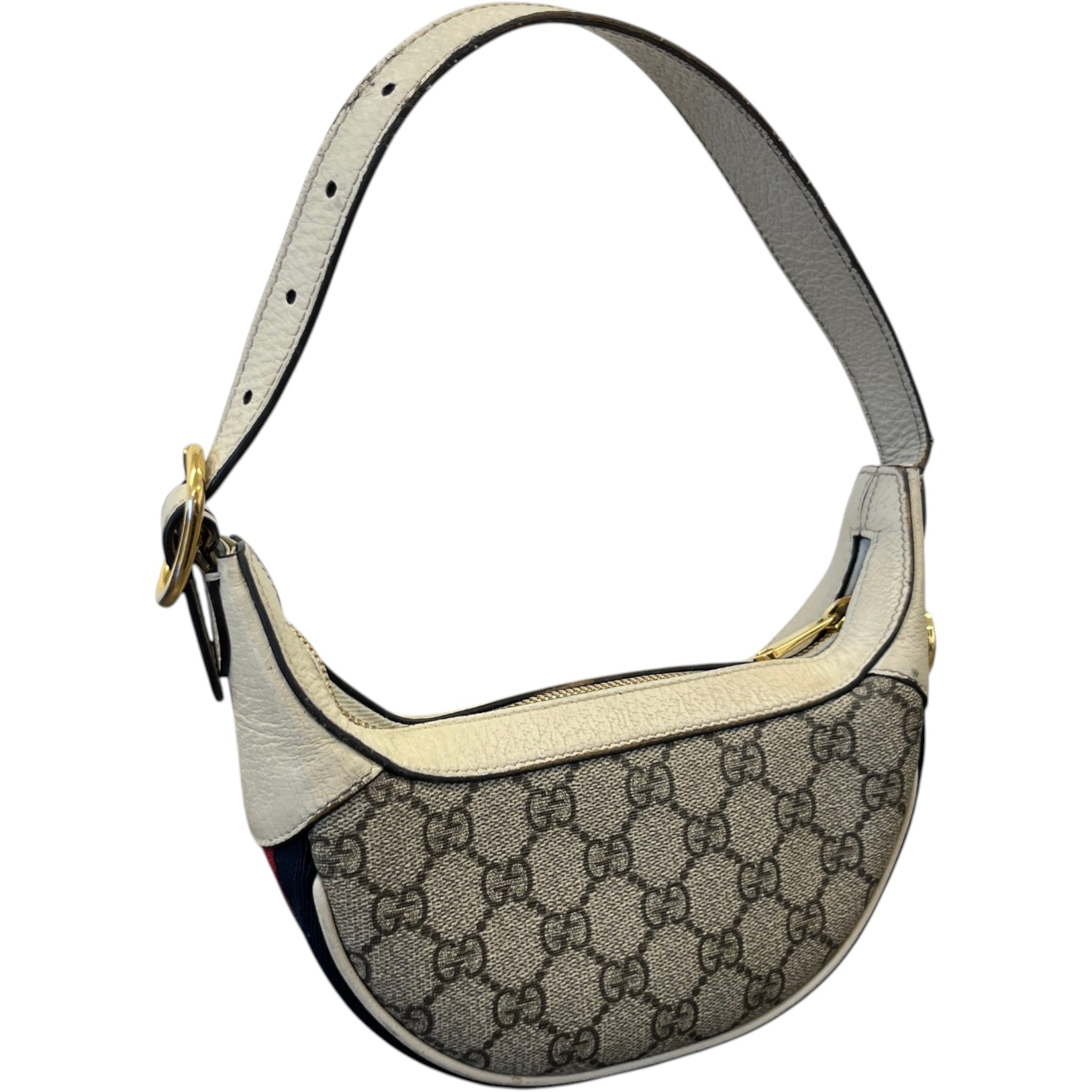 Women's Ophidia Half Moon Bag White