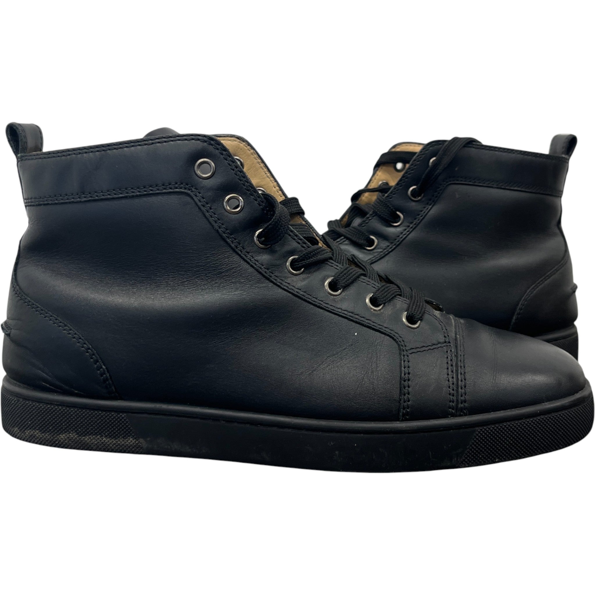 Men's Louis Flat High Trainers Black Size EU 43 / UK 9