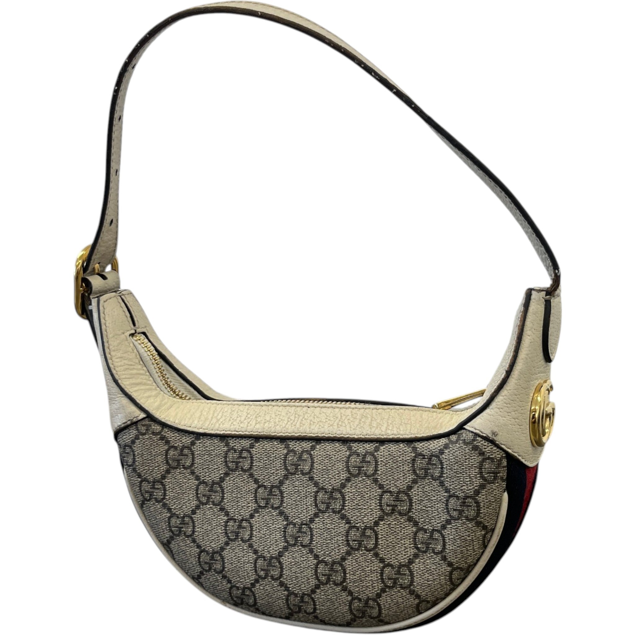 Women's Ophidia Half Moon Bag White