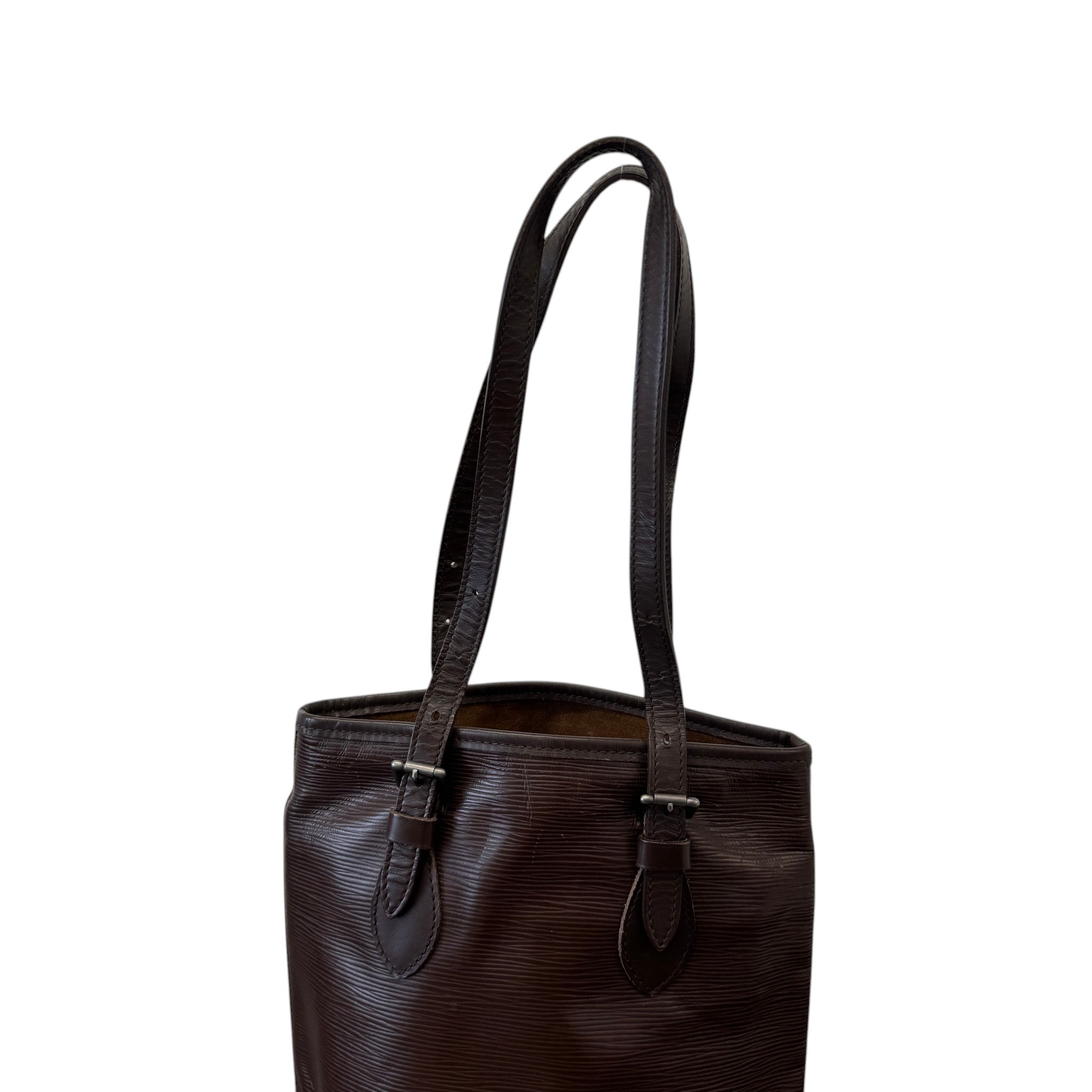 Women's Epi Petit Bucket Bag Brown