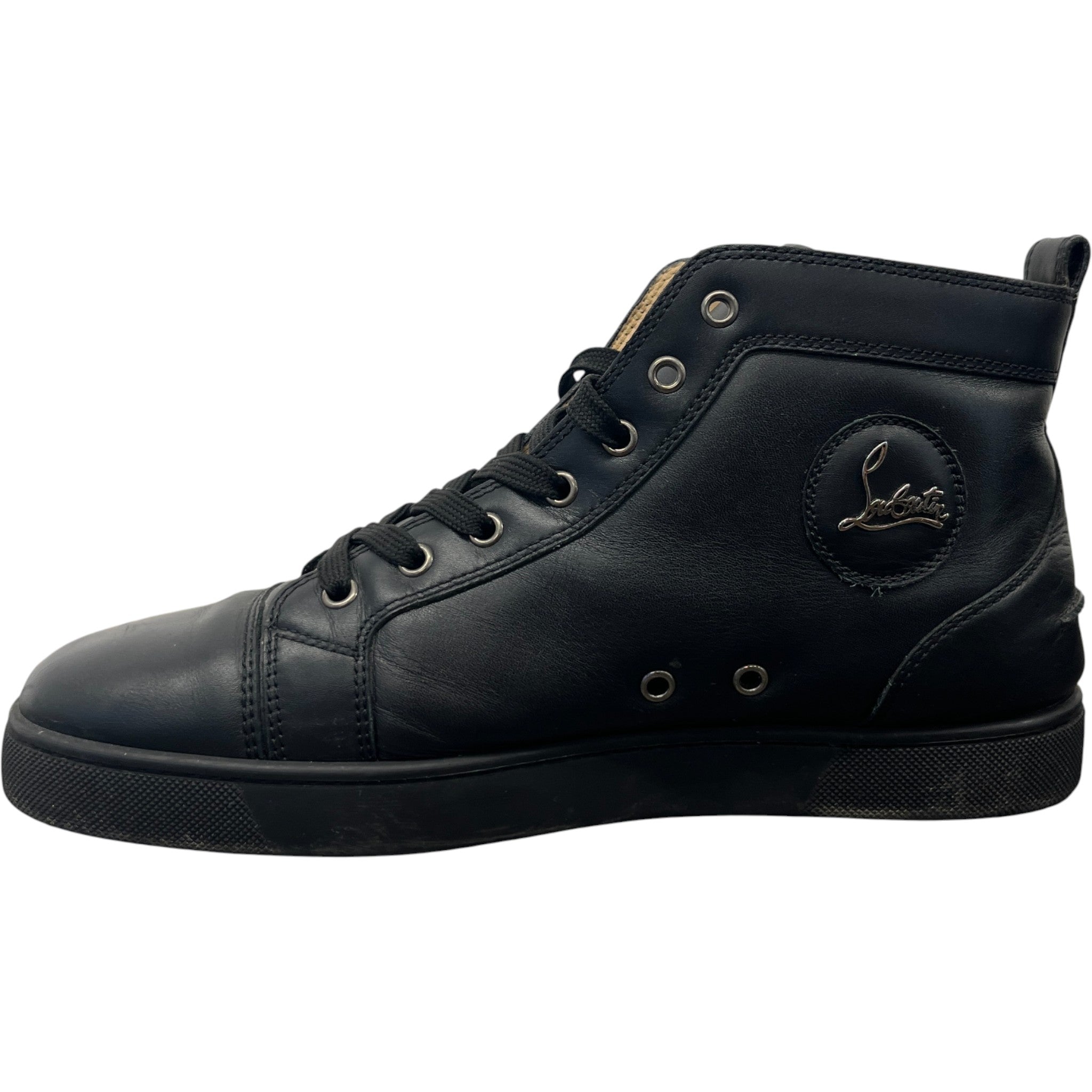 Men's Louis Flat High Trainers Black Size EU 43 / UK 9