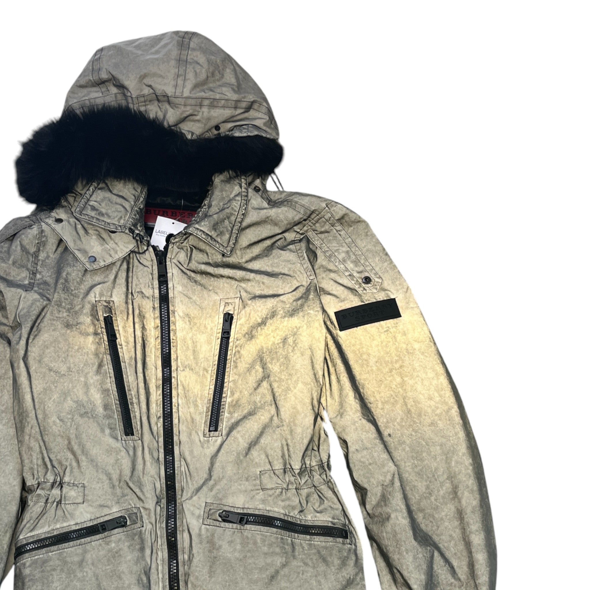 Men's Sport Reflective Jacket Silver Size XL