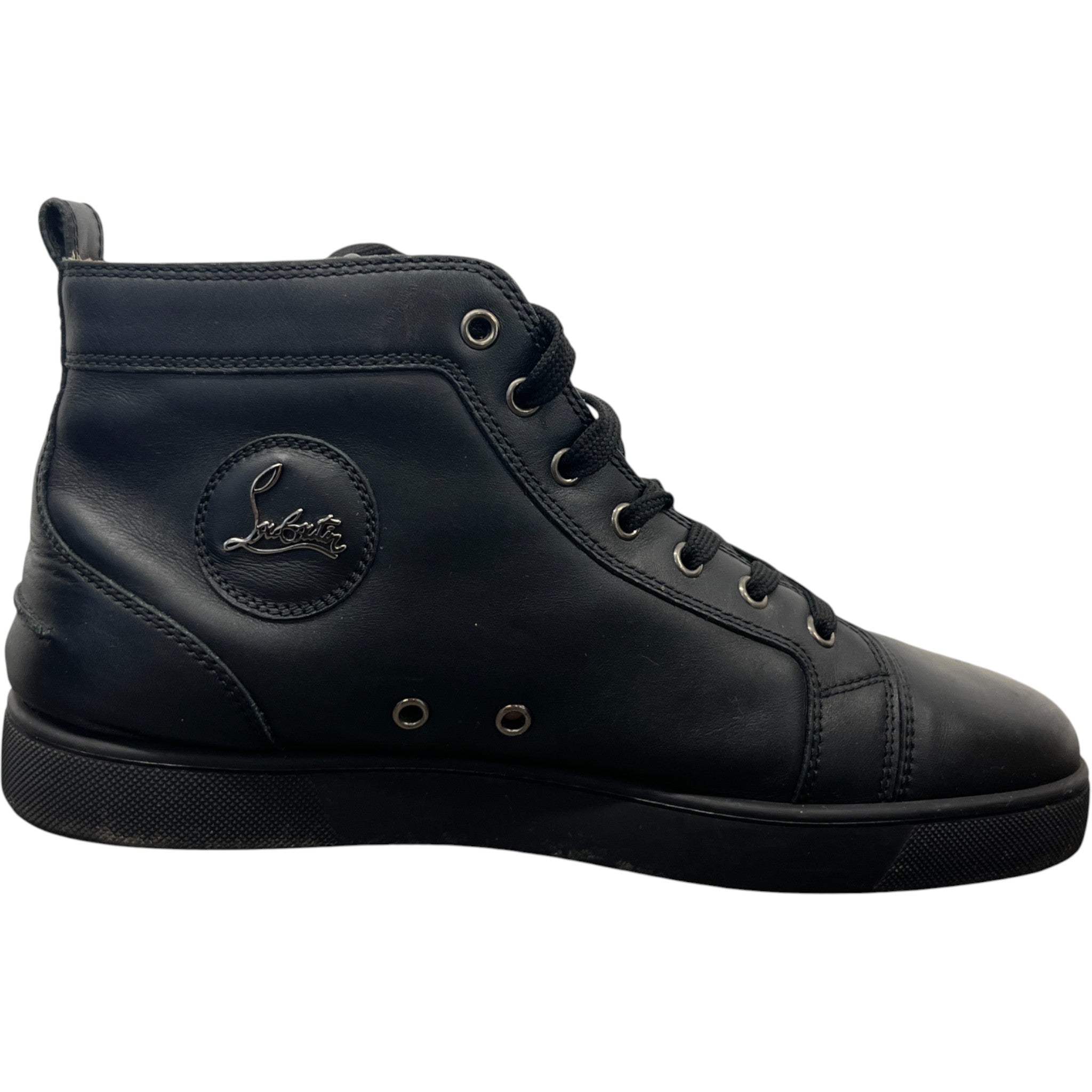 Men's Louis Flat High Trainers Black Size EU 43 / UK 9