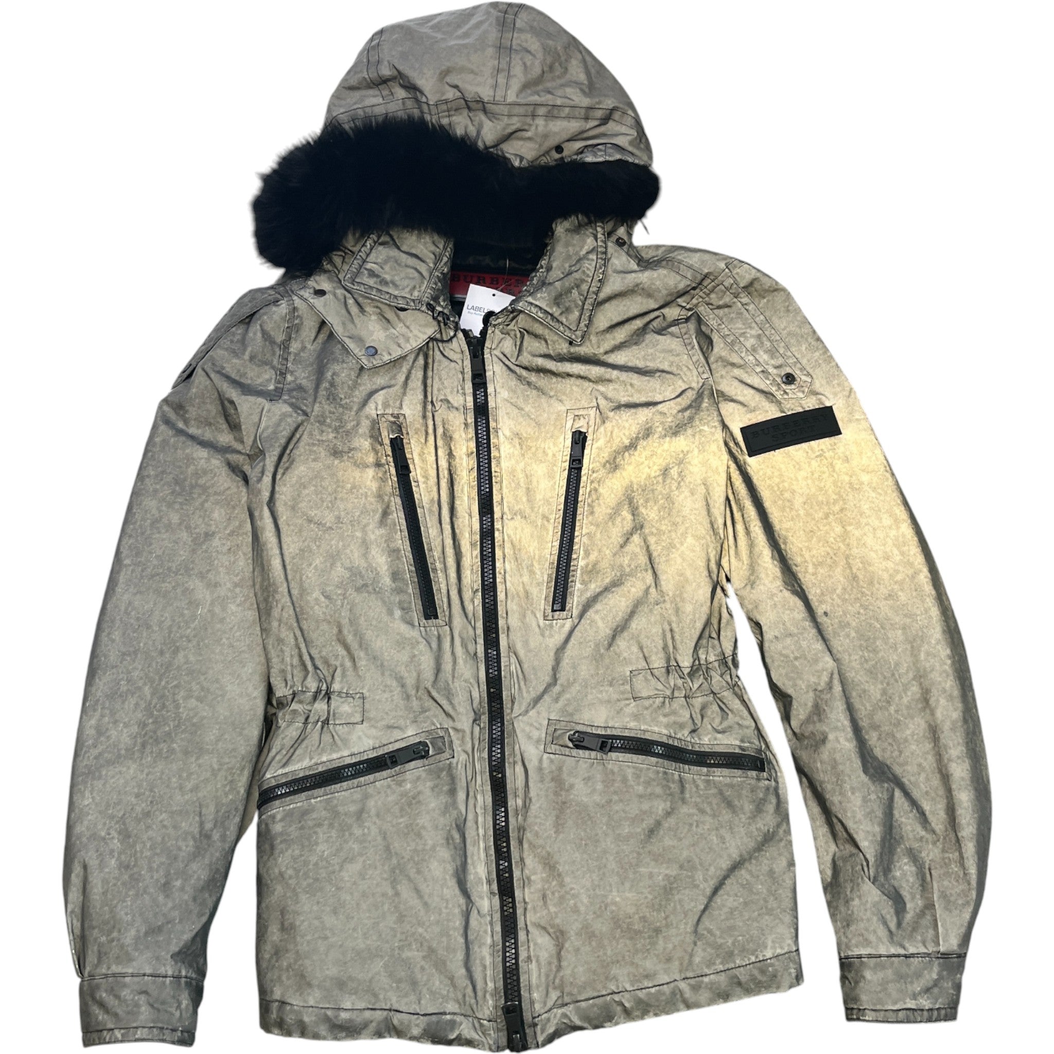 Men's Sport Reflective Jacket Silver Size XL