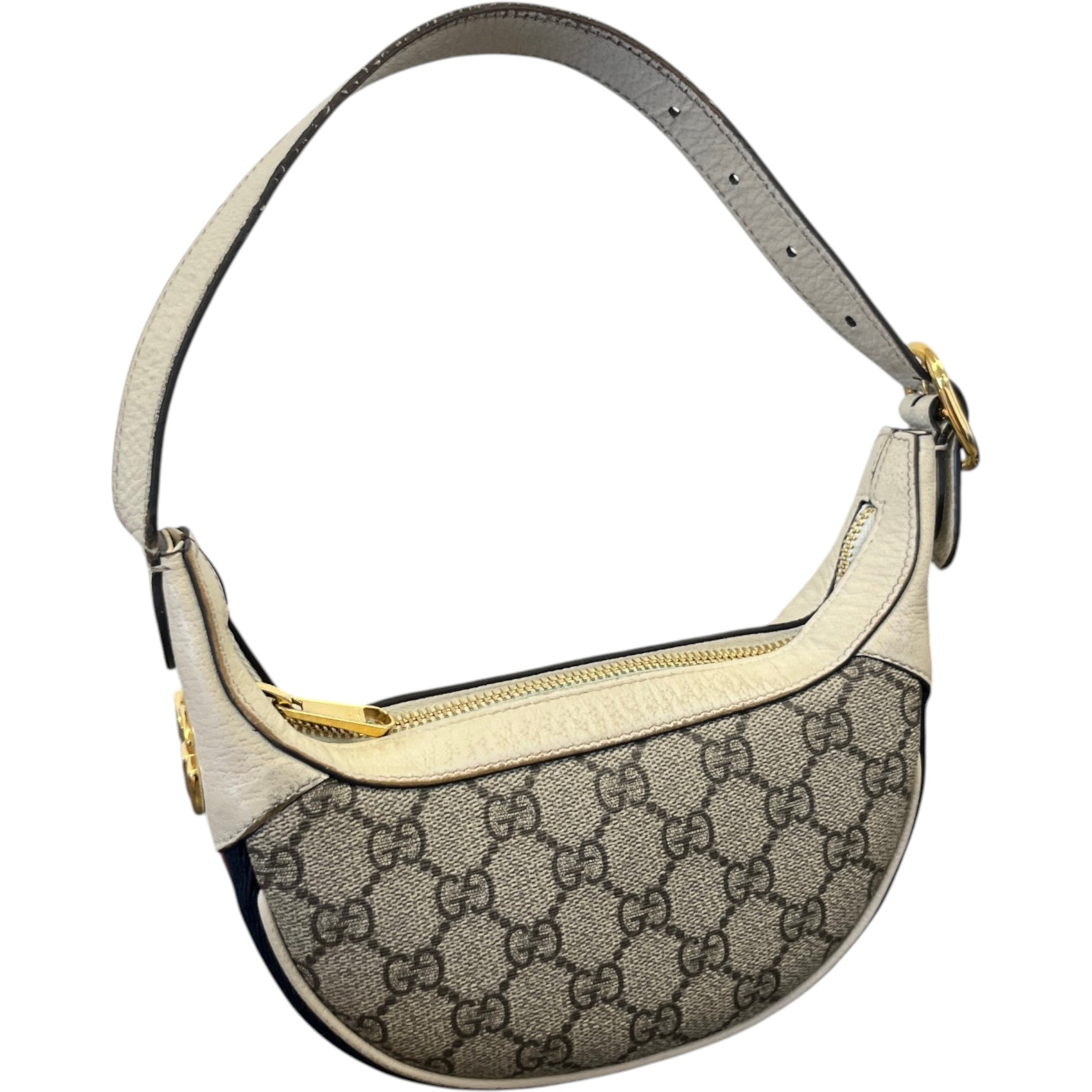 Women's Ophidia Half Moon Bag White