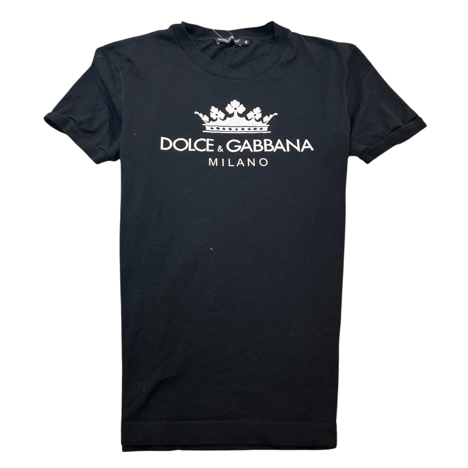 Men's Logo Print T-Shirt Black Size IT 46 / UK S