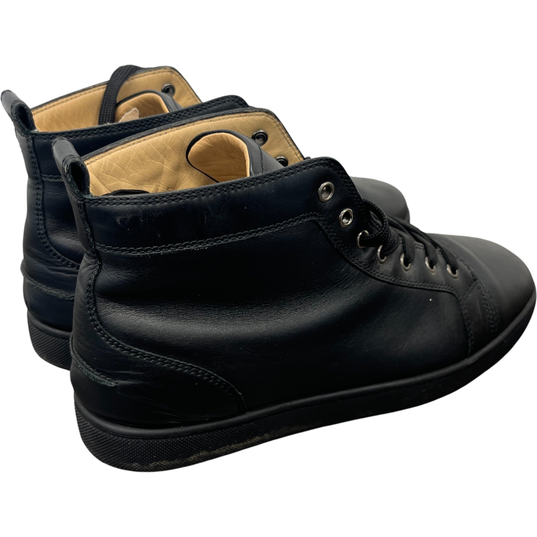 Men's Louis Flat High Trainers Black Size EU 43 / UK 9