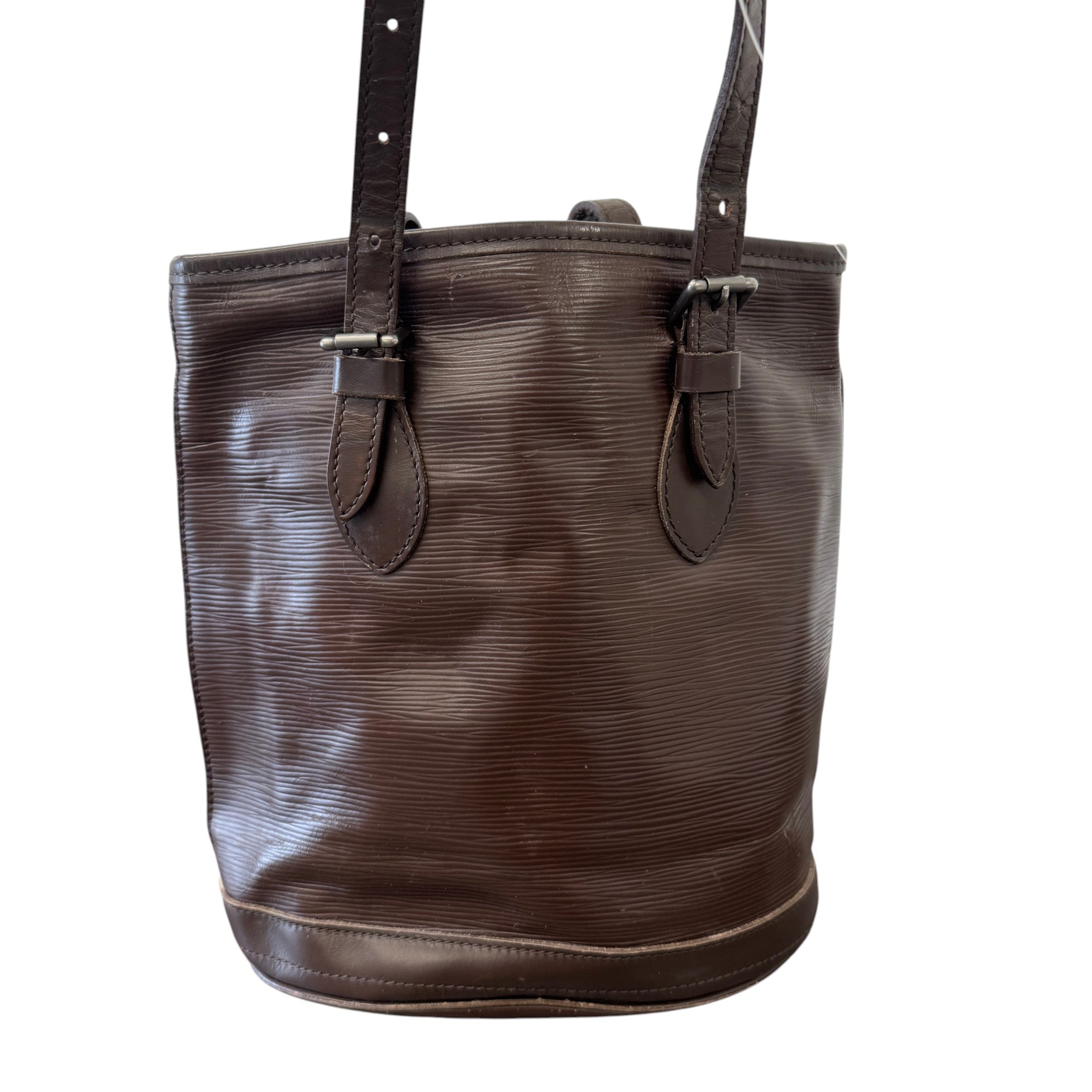 Women's Epi Petit Bucket Bag Brown