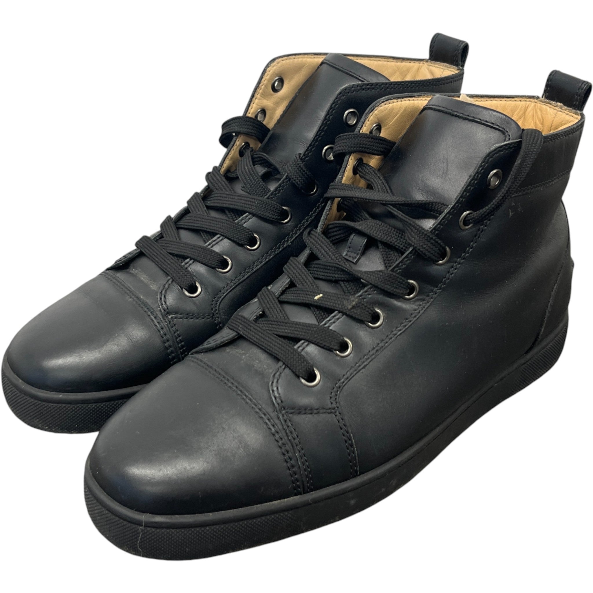 Men's Louis Flat High Trainers Black Size EU 43 / UK 9