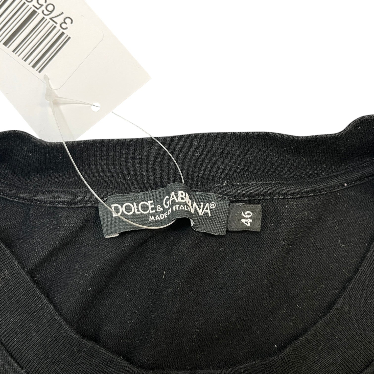 Men's Logo Print T-Shirt Black Size IT 46 / UK S
