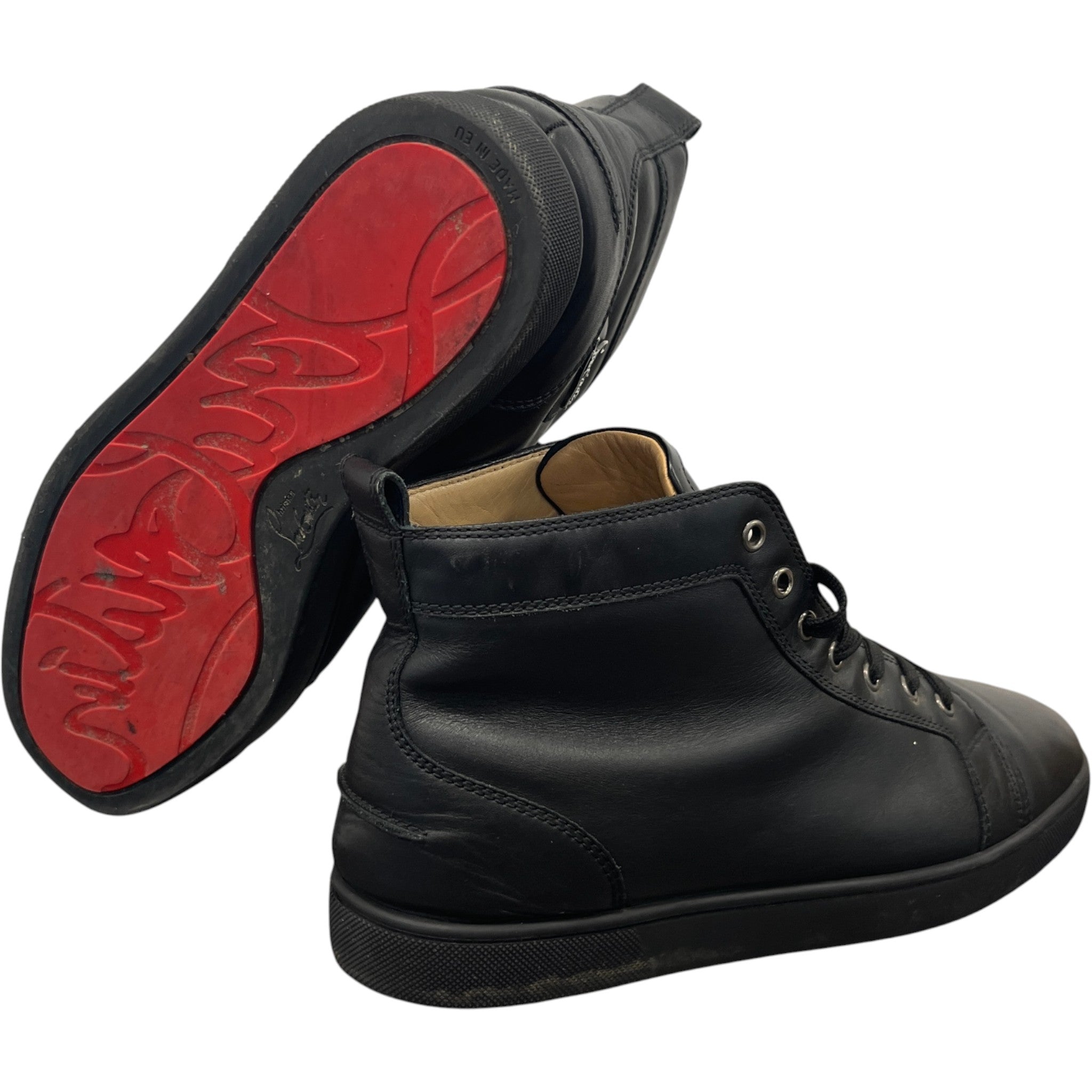 Men's Louis Flat High Trainers Black Size EU 43 / UK 9