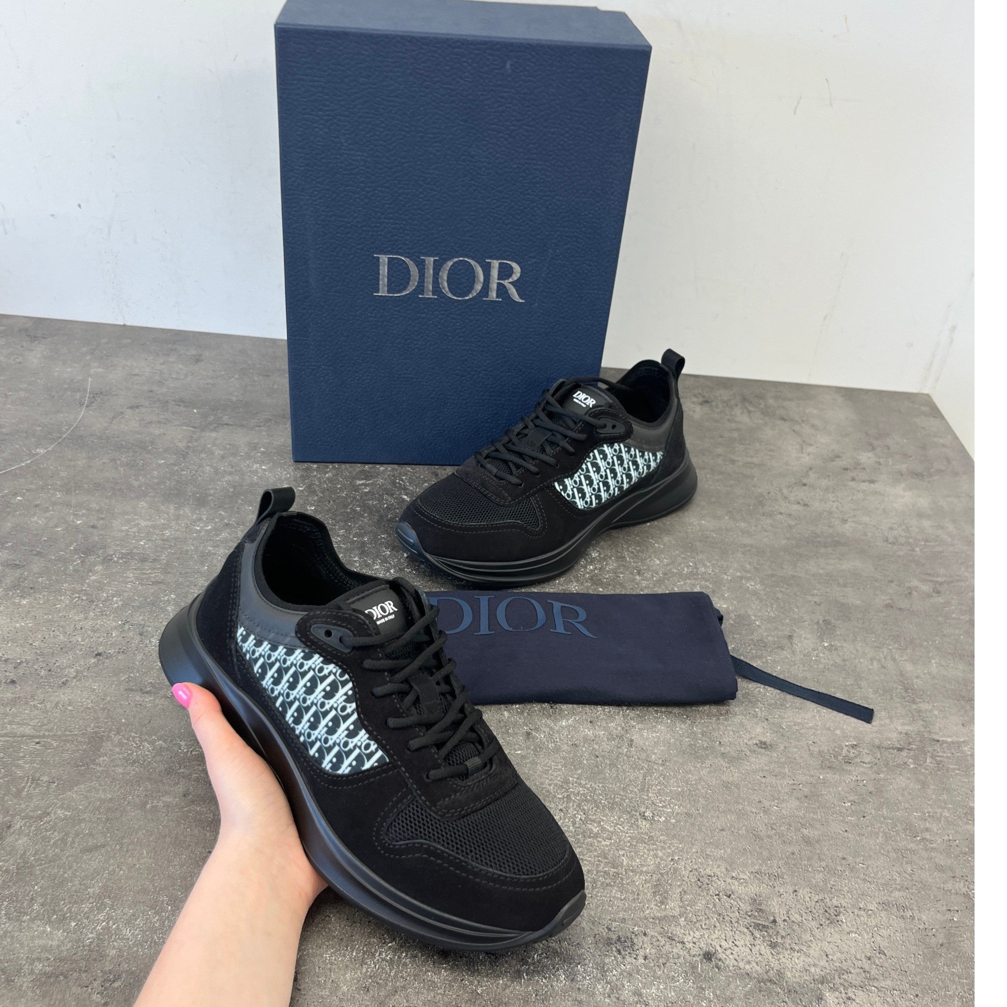 Men's B25 Low Trainers Black Size EU 41 / UK 7