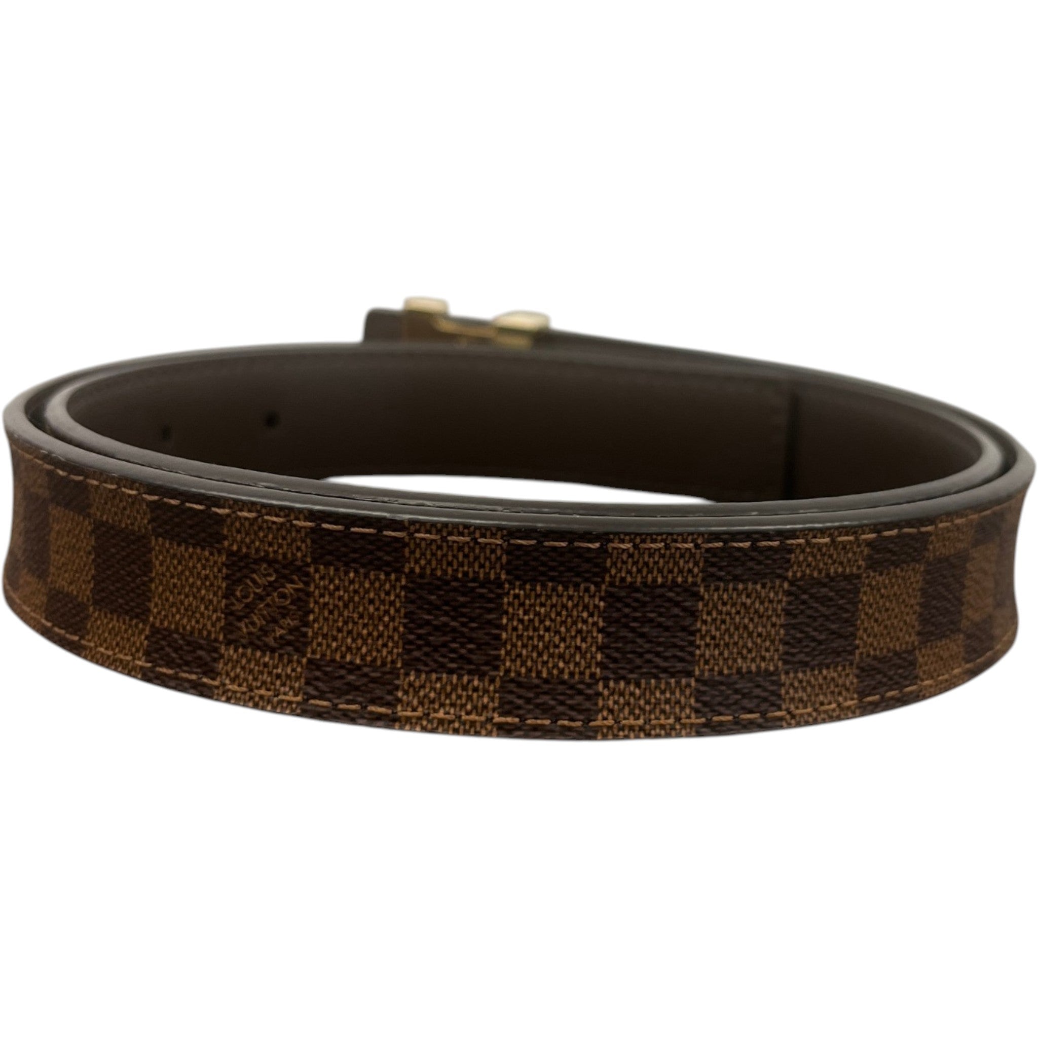 Women's Damier Ebene Belt Brown Size Waist 32"