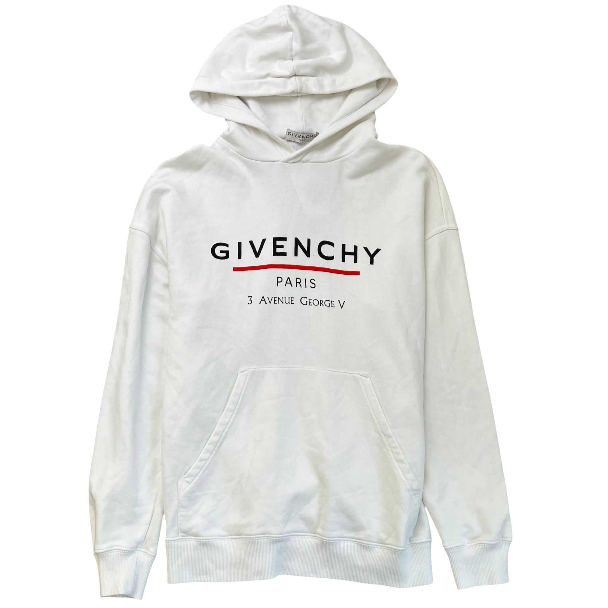 Men's 3 Avenue George V Hoodie White Size S