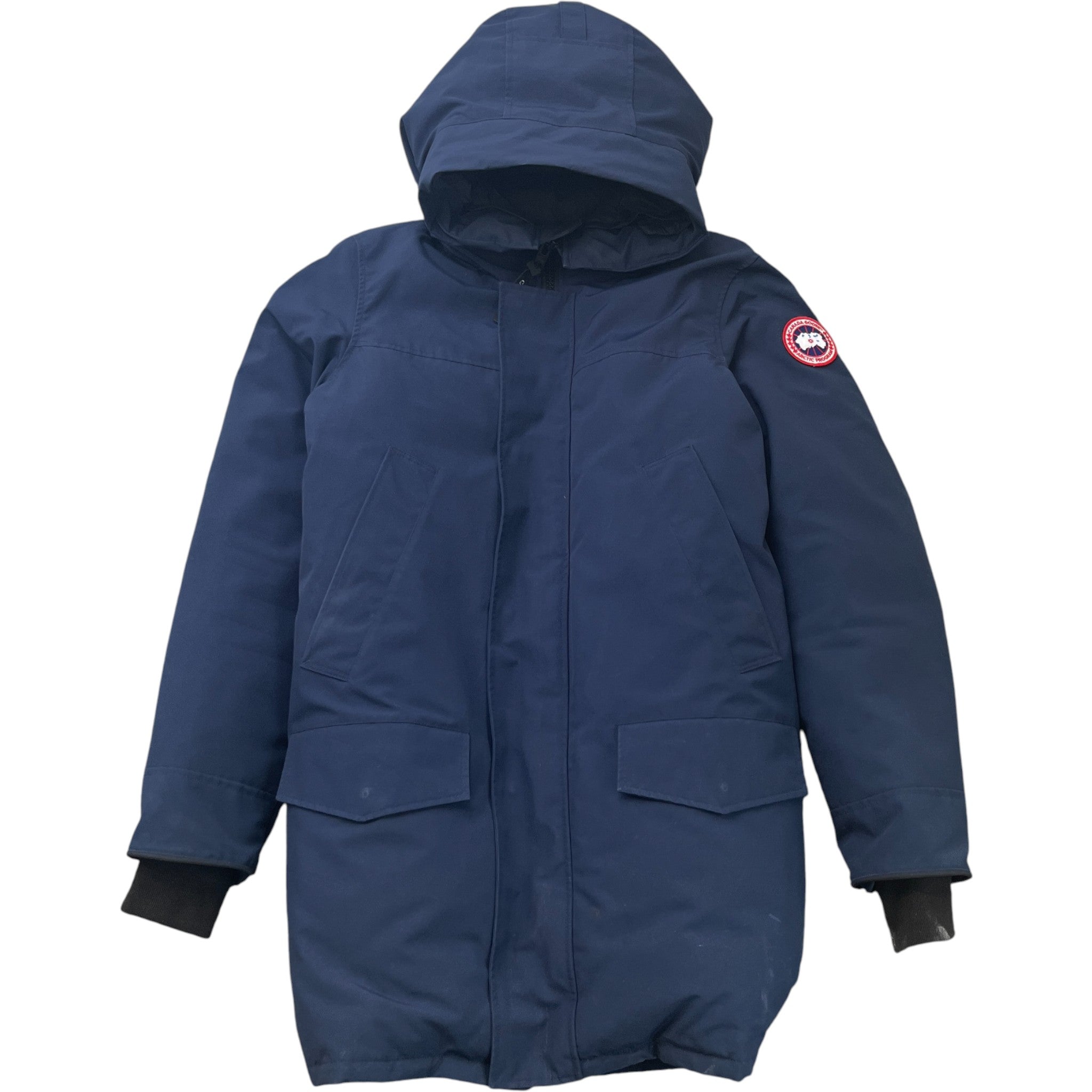 Men's Langford Parka Down Jacket Navy Size L