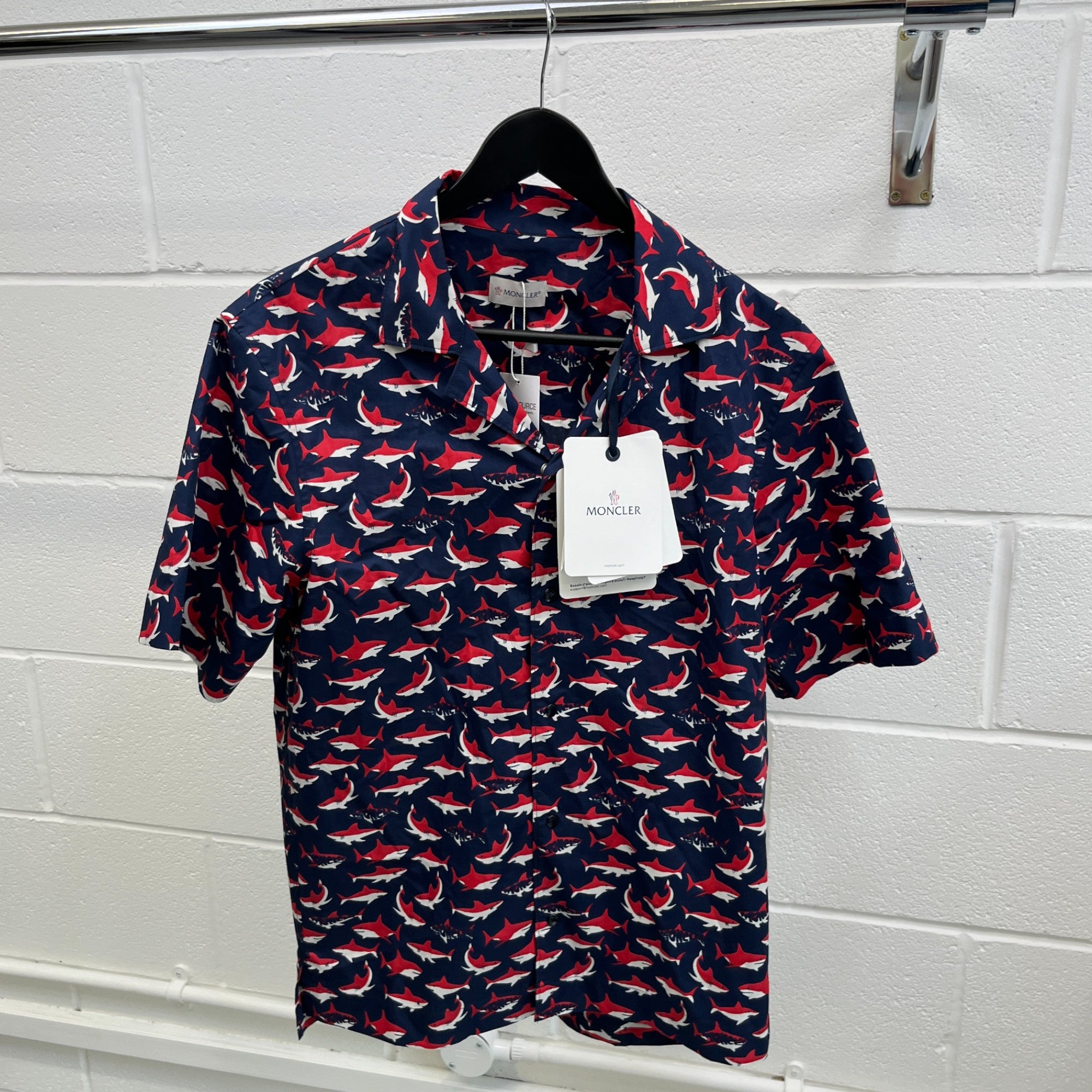 Men's Camica Short Sleeve Shirt Navy Size S