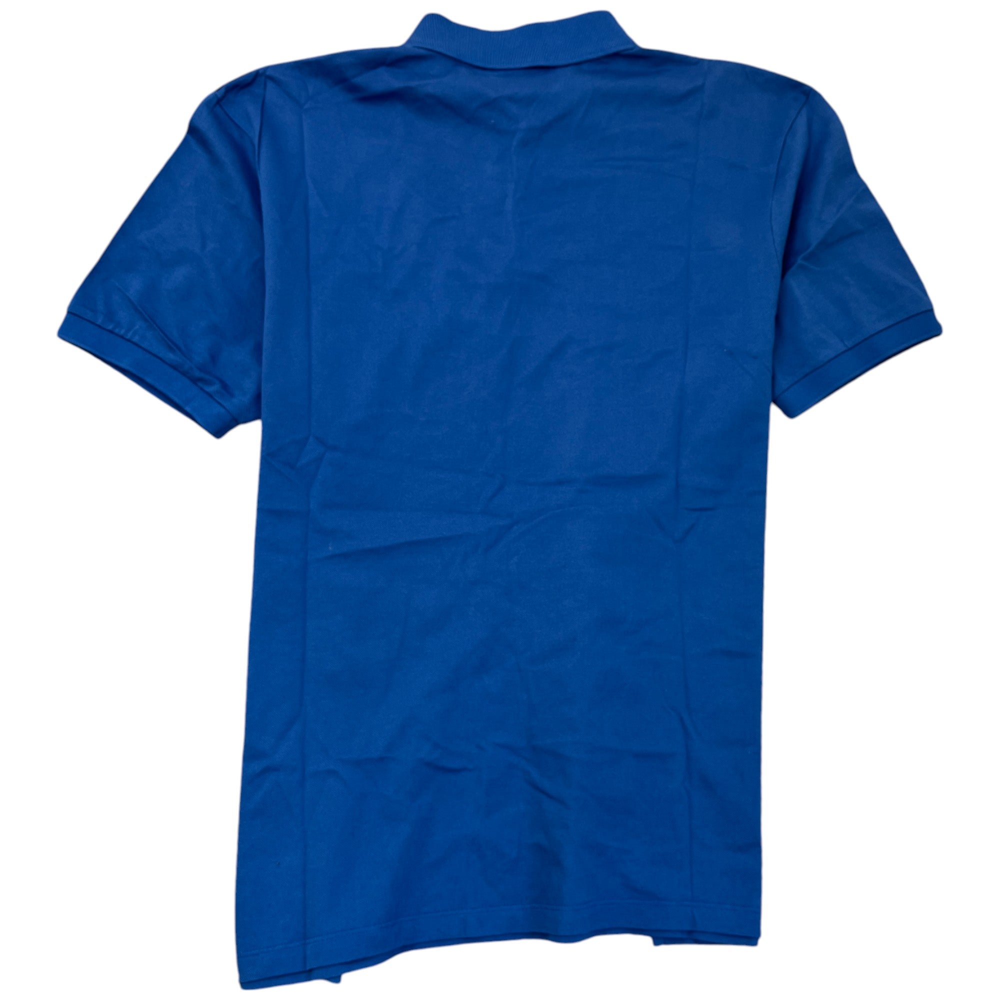 Men's Embroidered Logo Polo Shirt Blue Size XXL