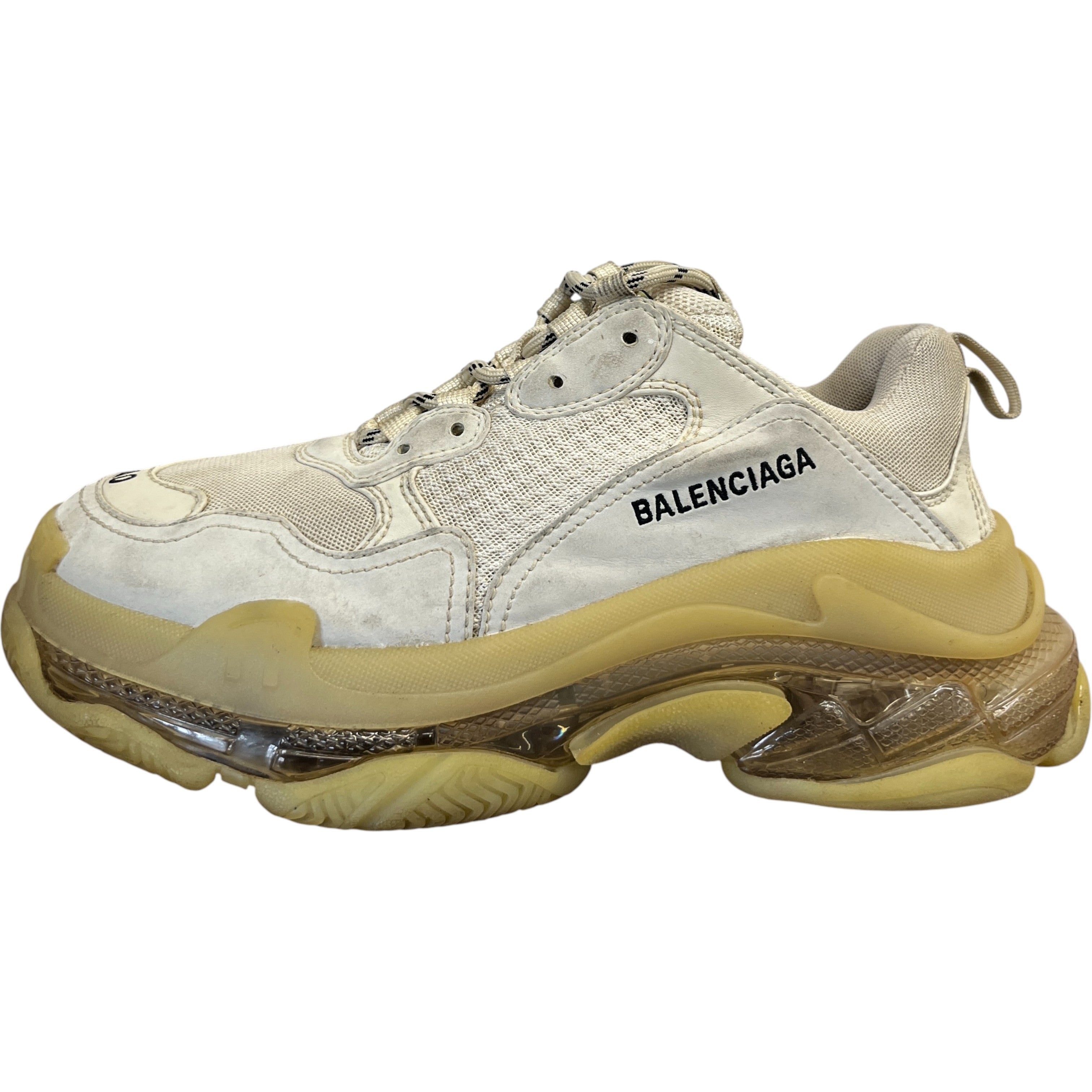 Men's Triple S Low Trainers Beige Size EU 40 / UK 6