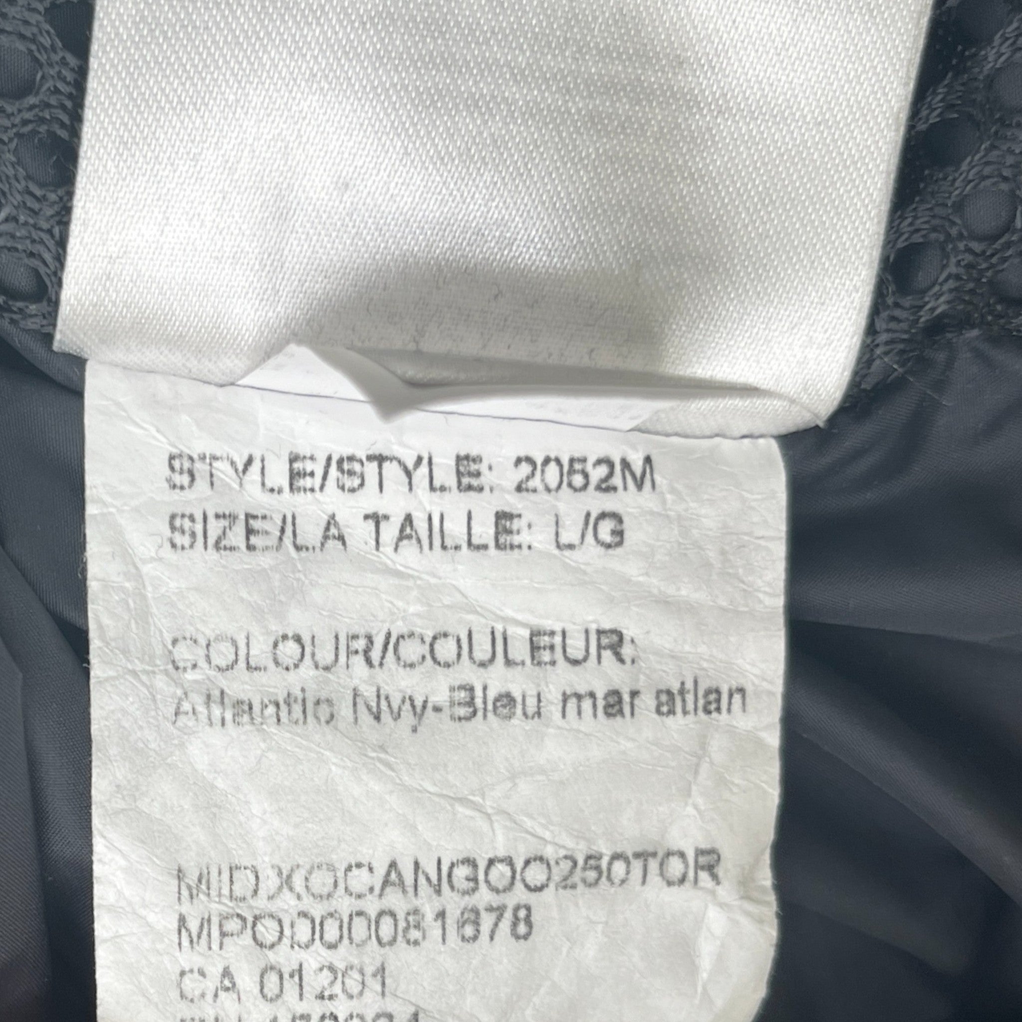 Men's Langford Parka Down Jacket Navy Size L