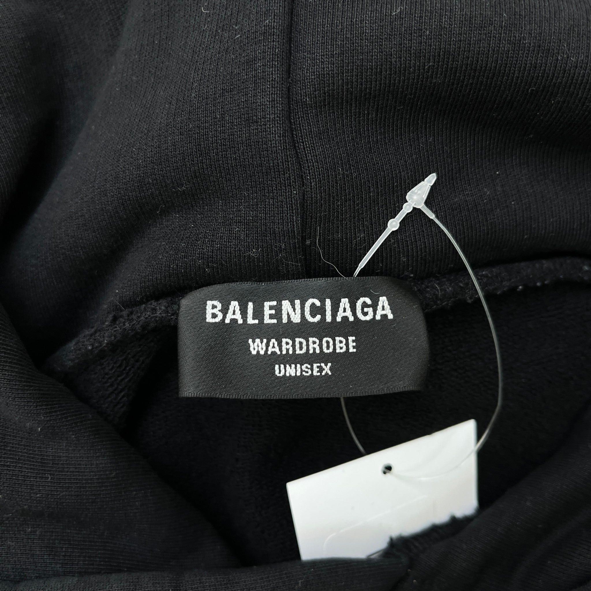 Men's Embroidered Logo Hoodie Black Size S