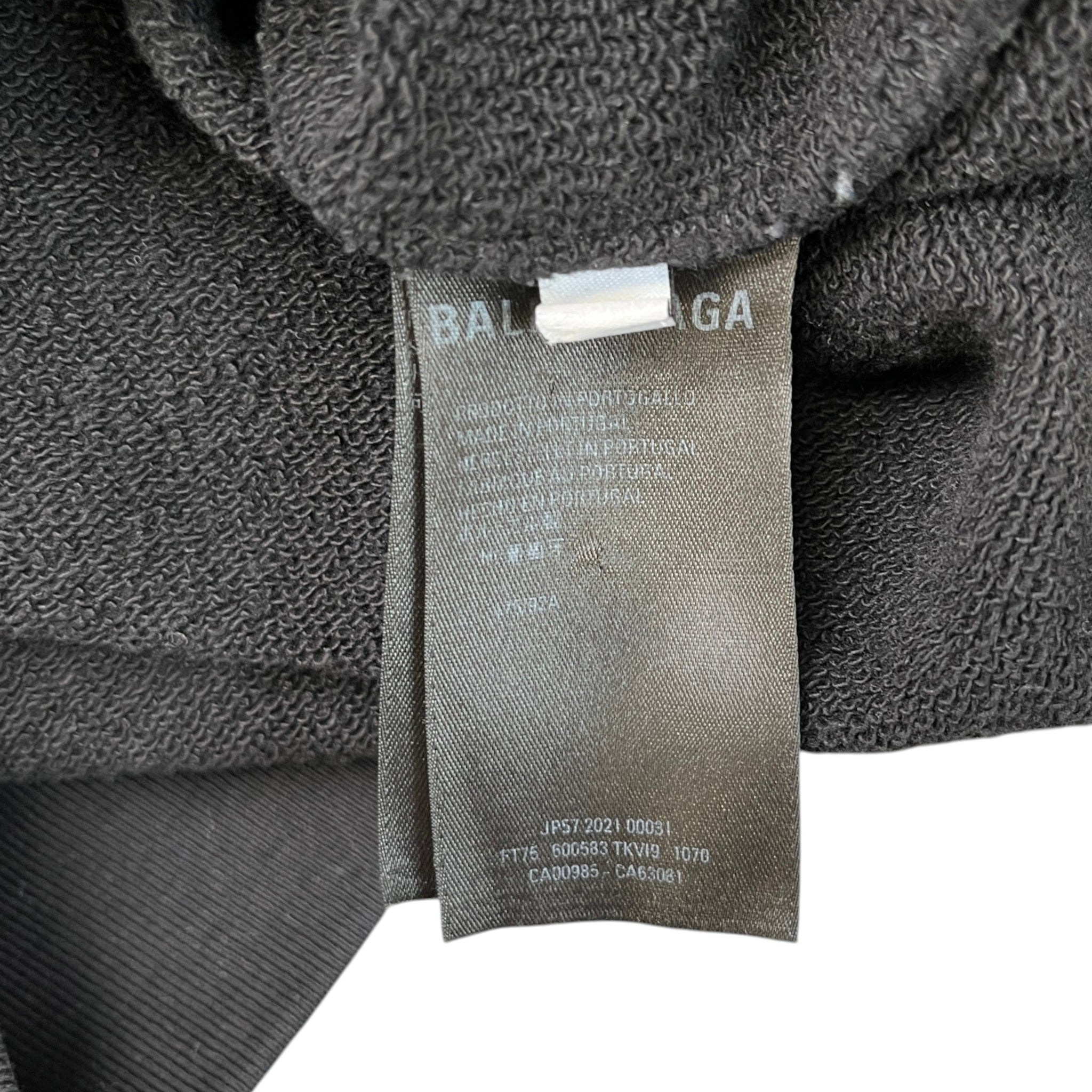 Men's Embroidered Logo Hoodie Black Size S