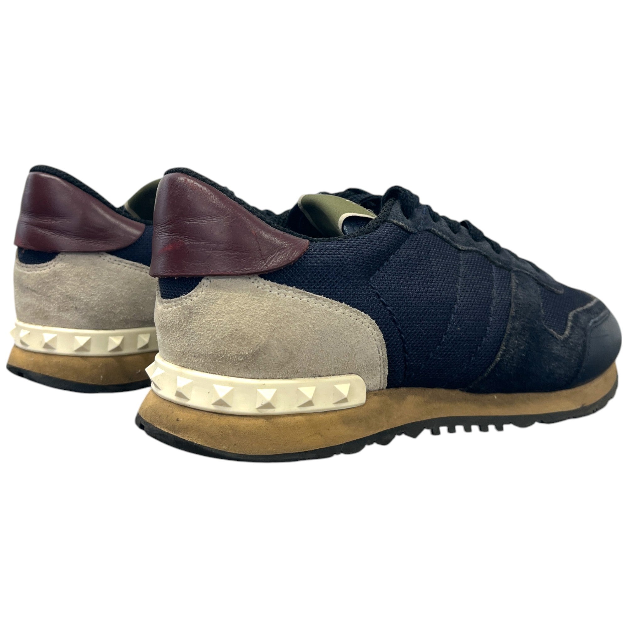 Men's Rockstud Low Trainers Navy Size EU 39 / UK 5