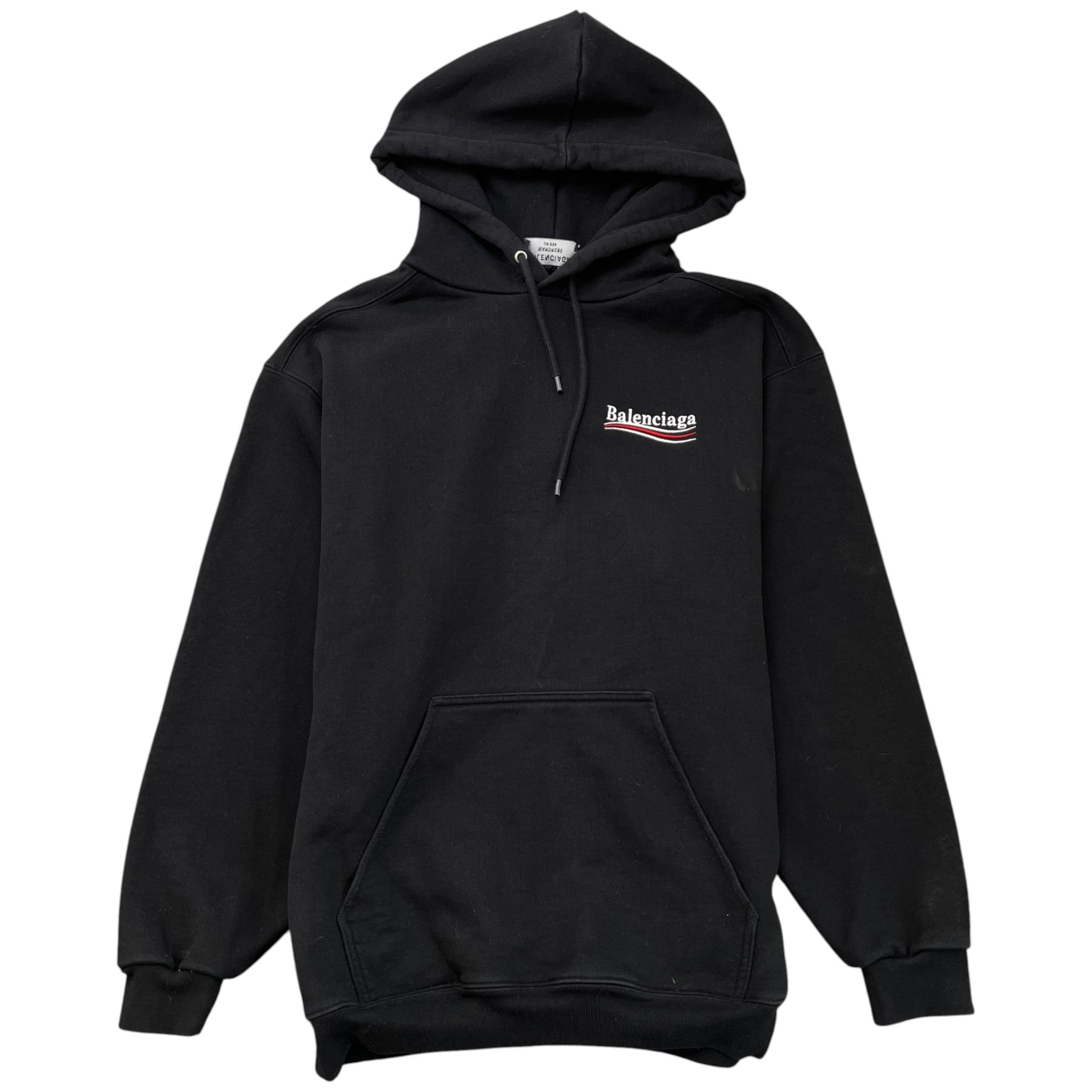 Men's Embroidered Logo Hoodie Black Size S