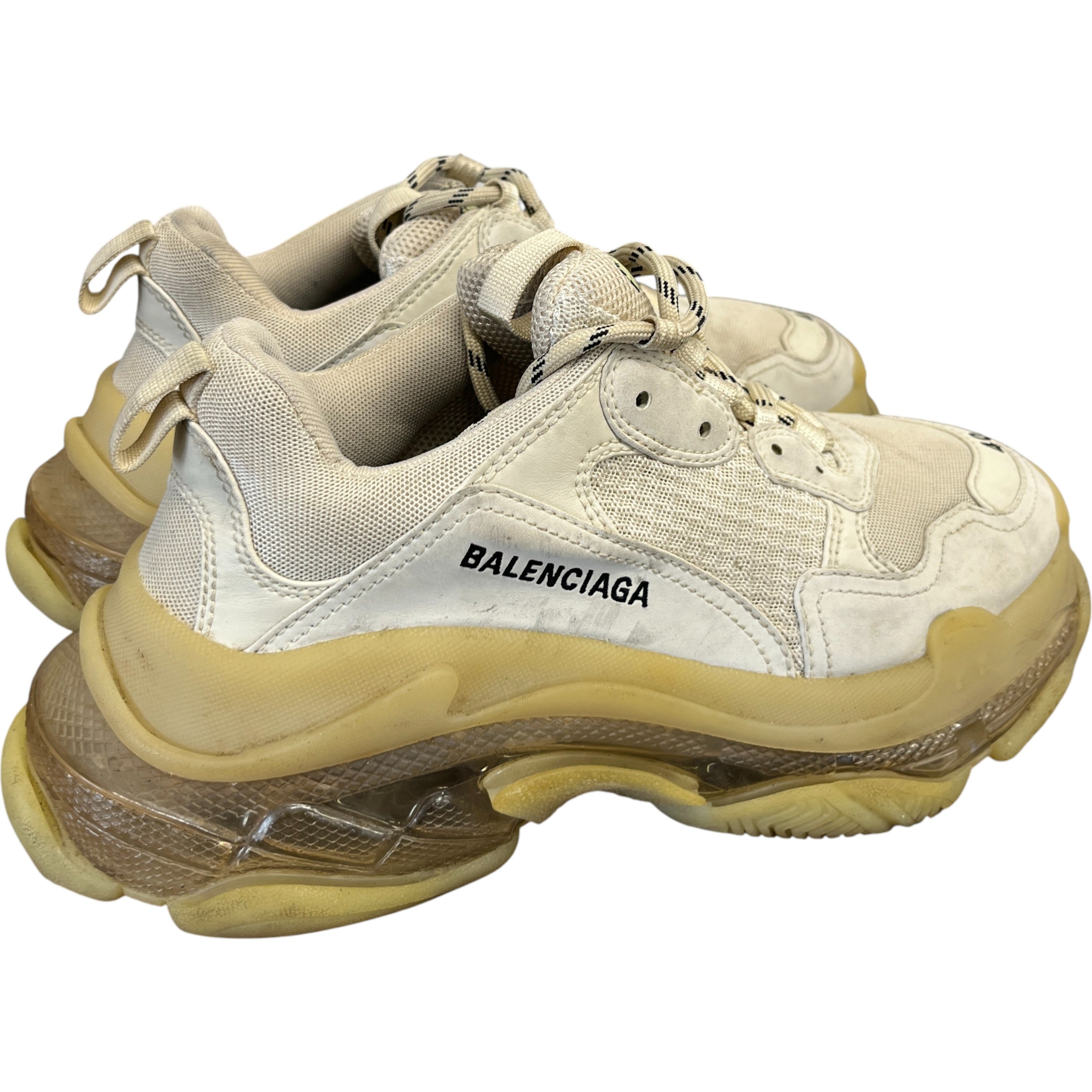 Men's Triple S Low Trainers Beige Size EU 40 / UK 6