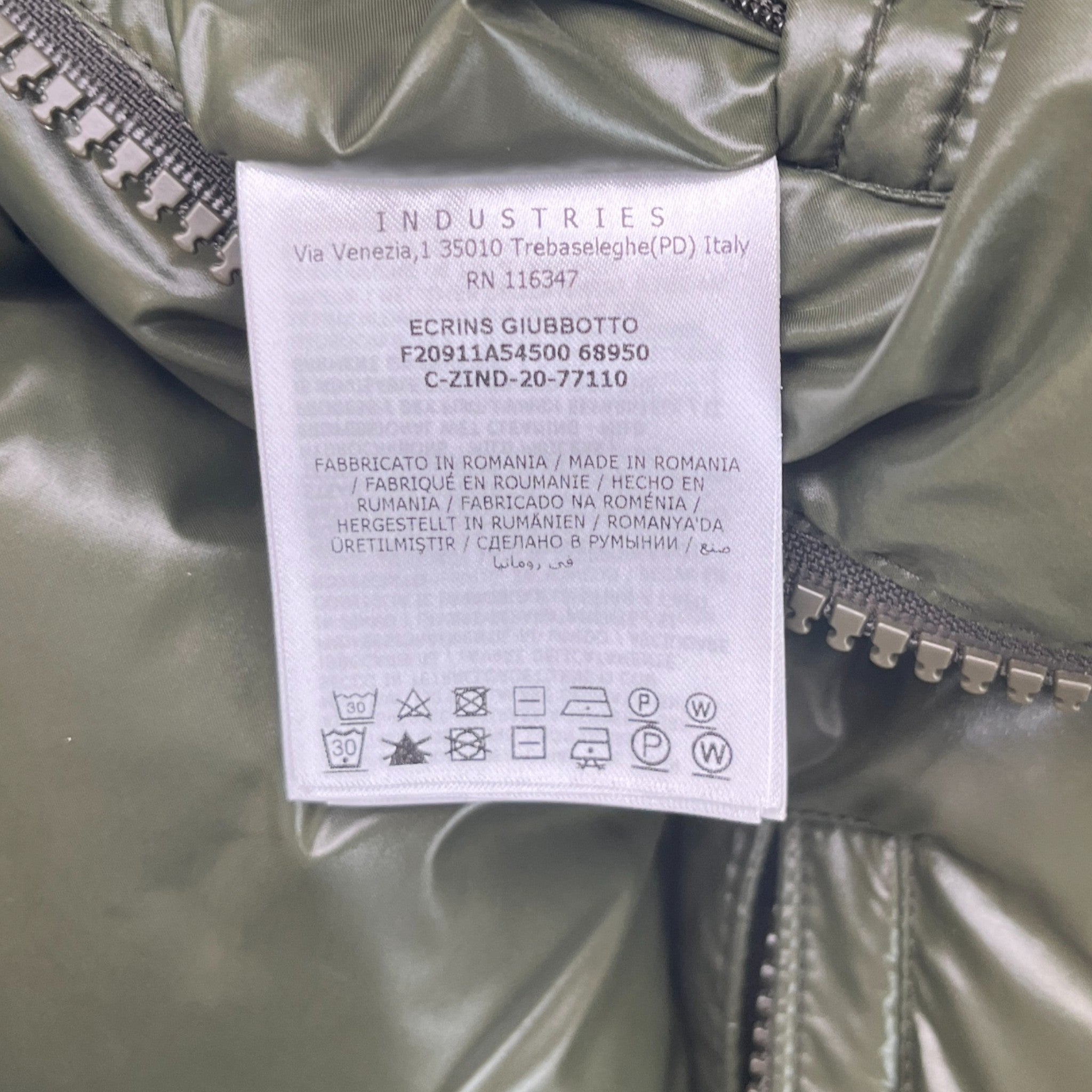 Men's Ecrins Down Jacket Green Size 6 / XXXL