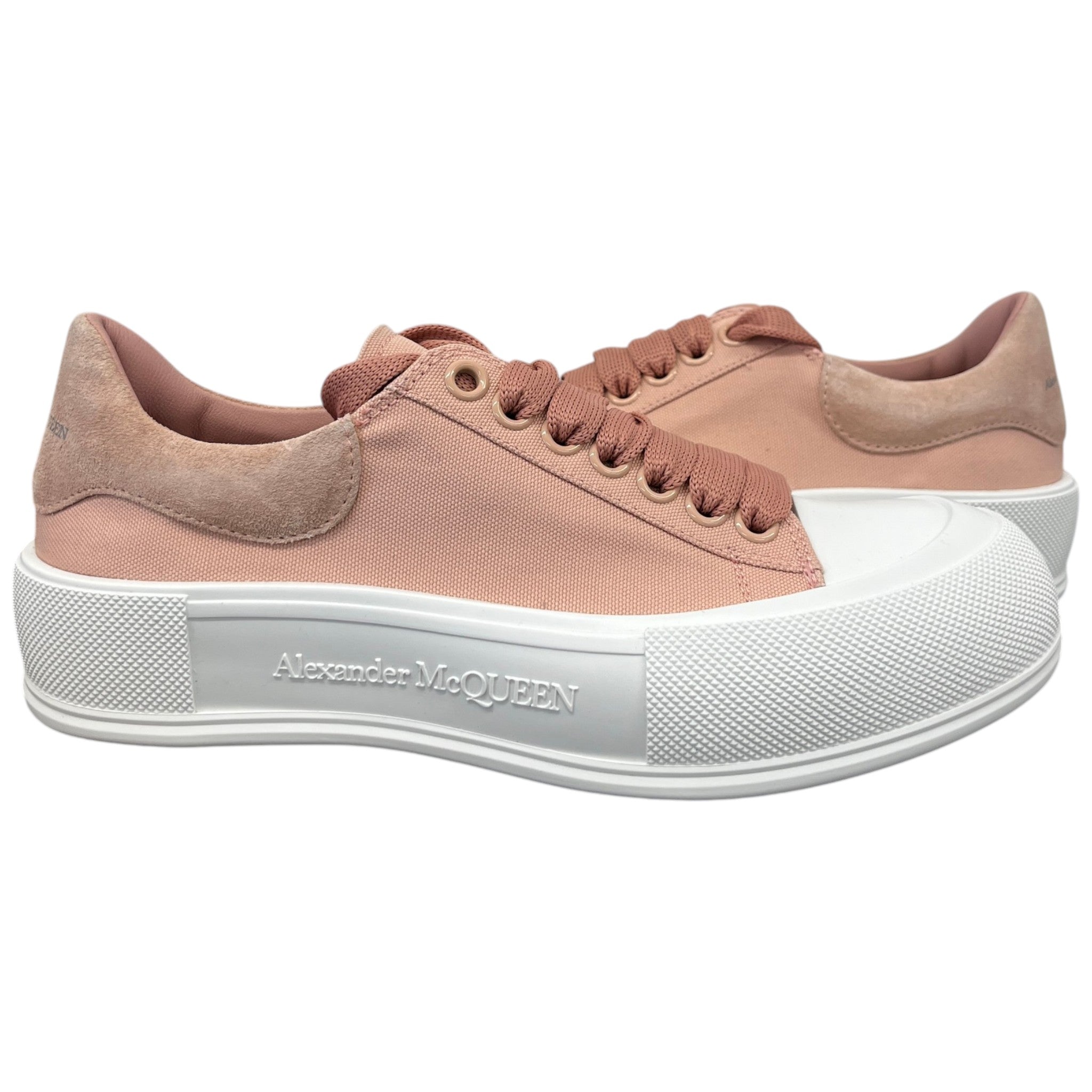 Women's Deck Plimsoll Low Trainers Pink Size EU 39 / UK 6