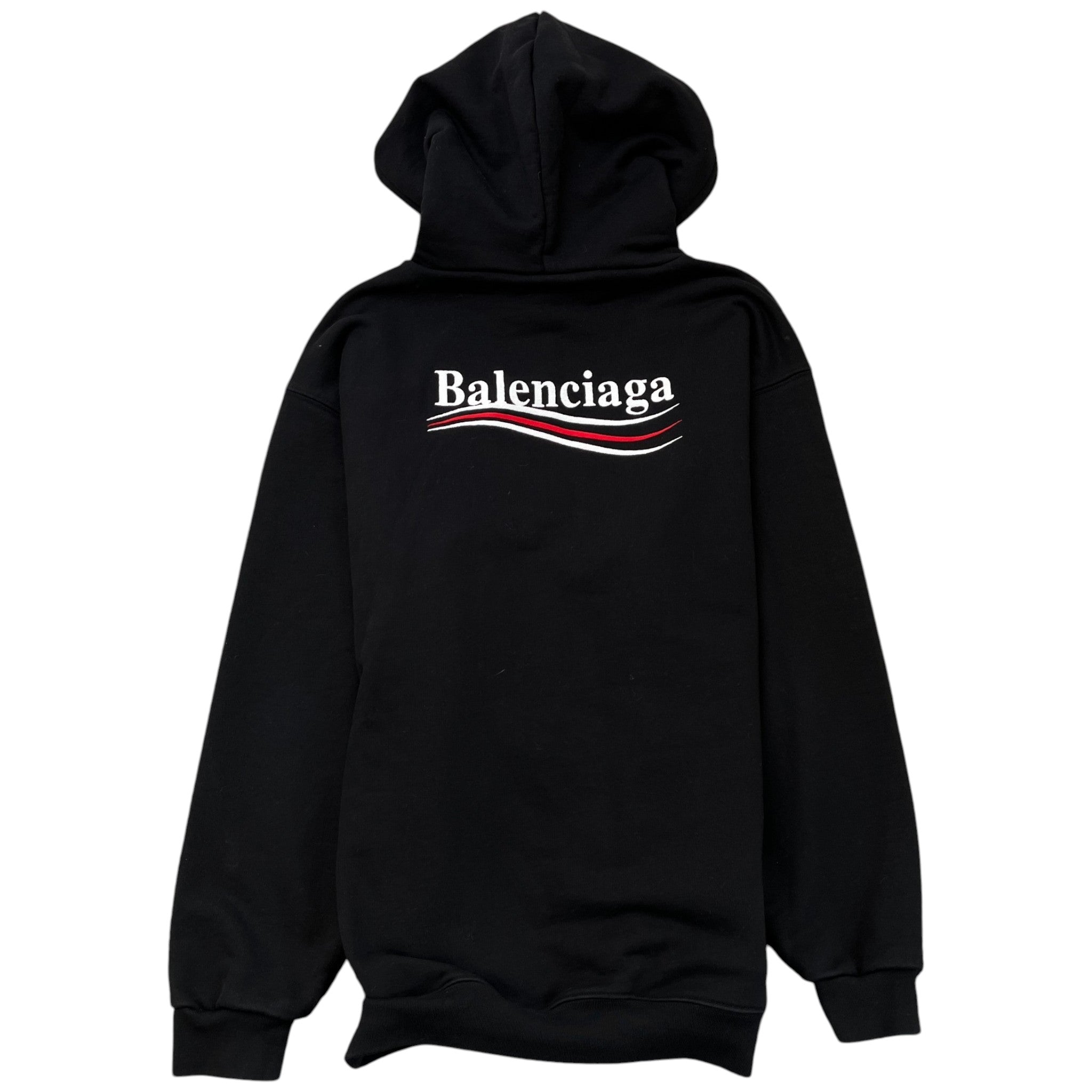 Men's Embroidered Logo Hoodie Black Size S