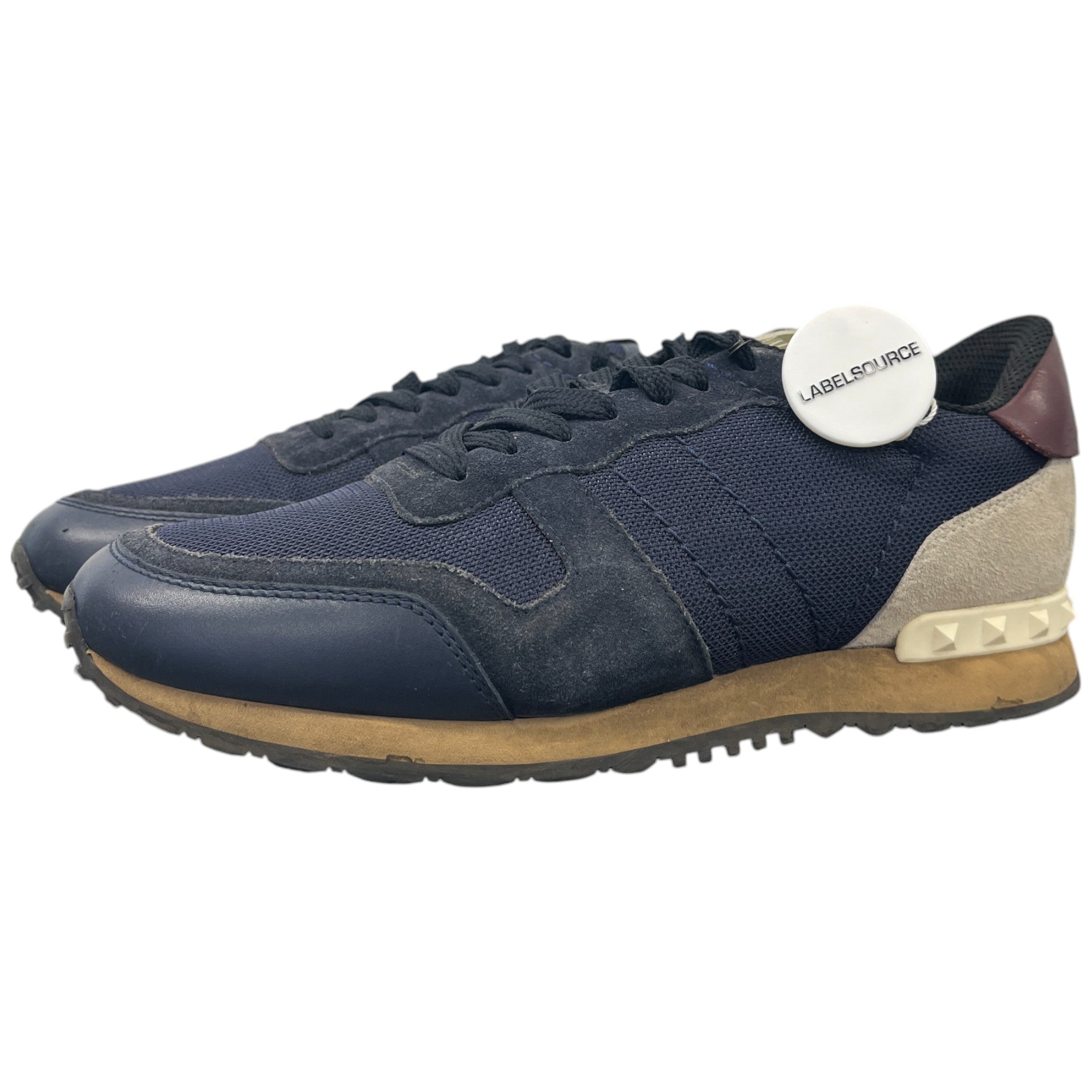 Men's Rockstud Low Trainers Navy Size EU 39 / UK 5