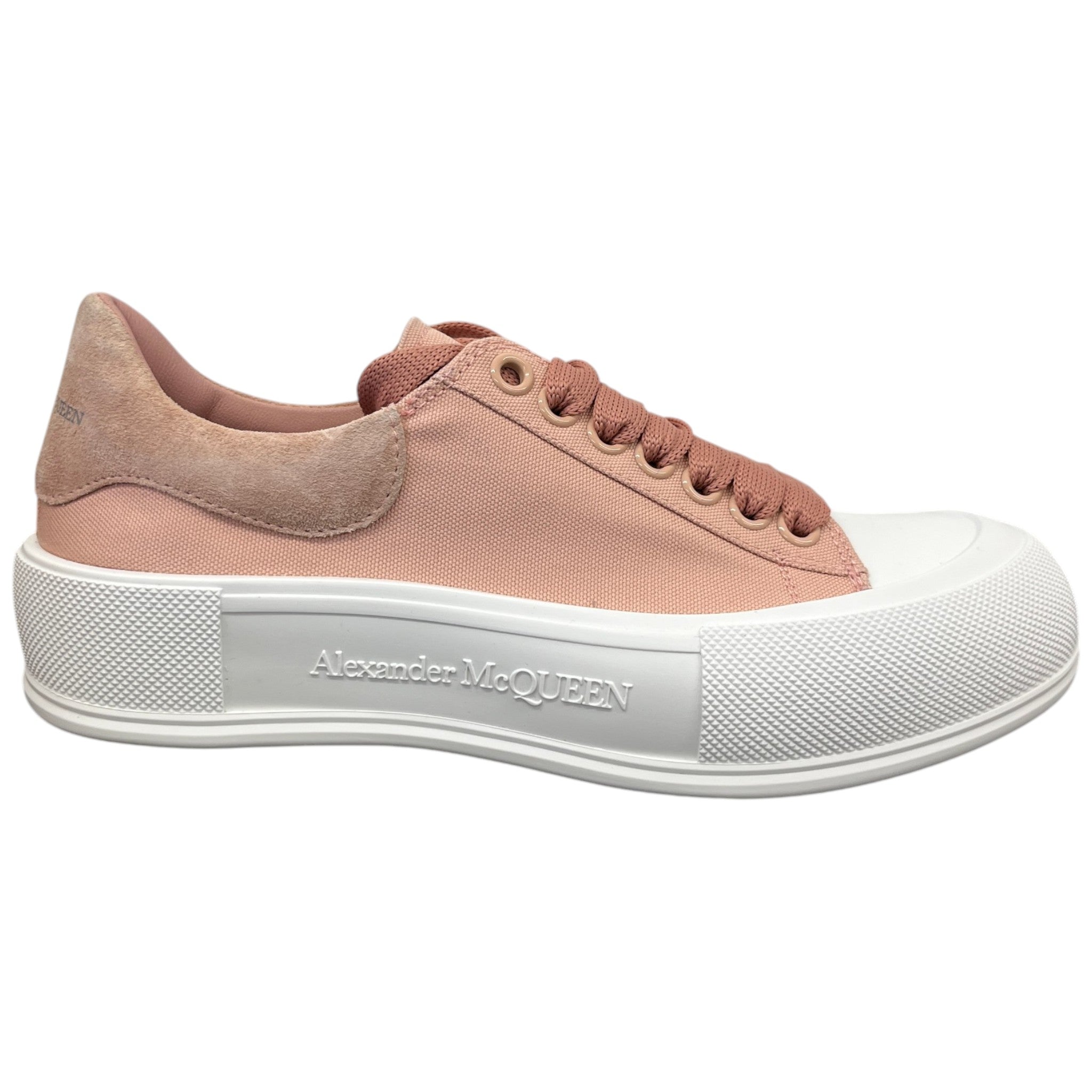 Women's Deck Plimsoll Low Trainers Pink Size EU 39 / UK 6