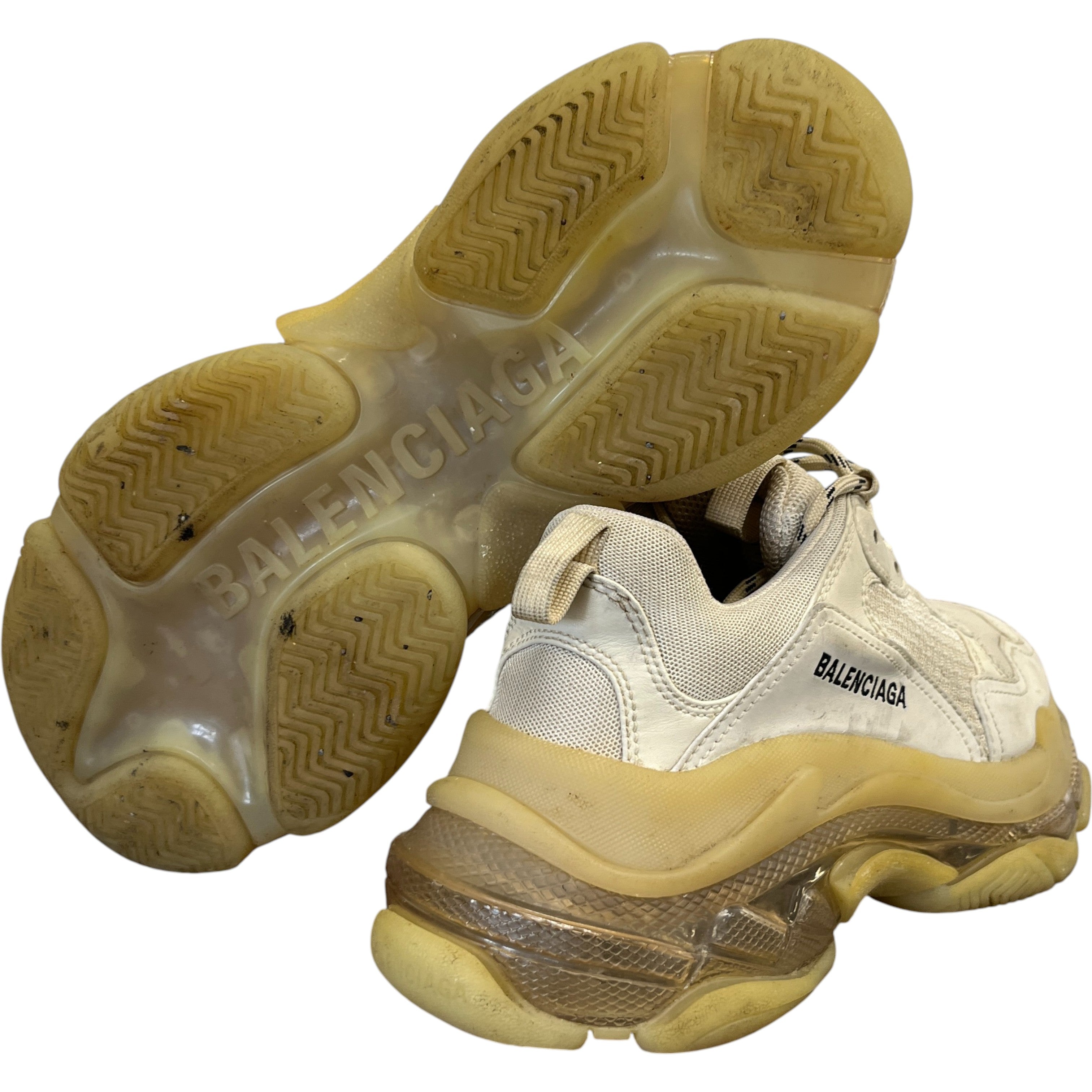 Men's Triple S Low Trainers Beige Size EU 40 / UK 6