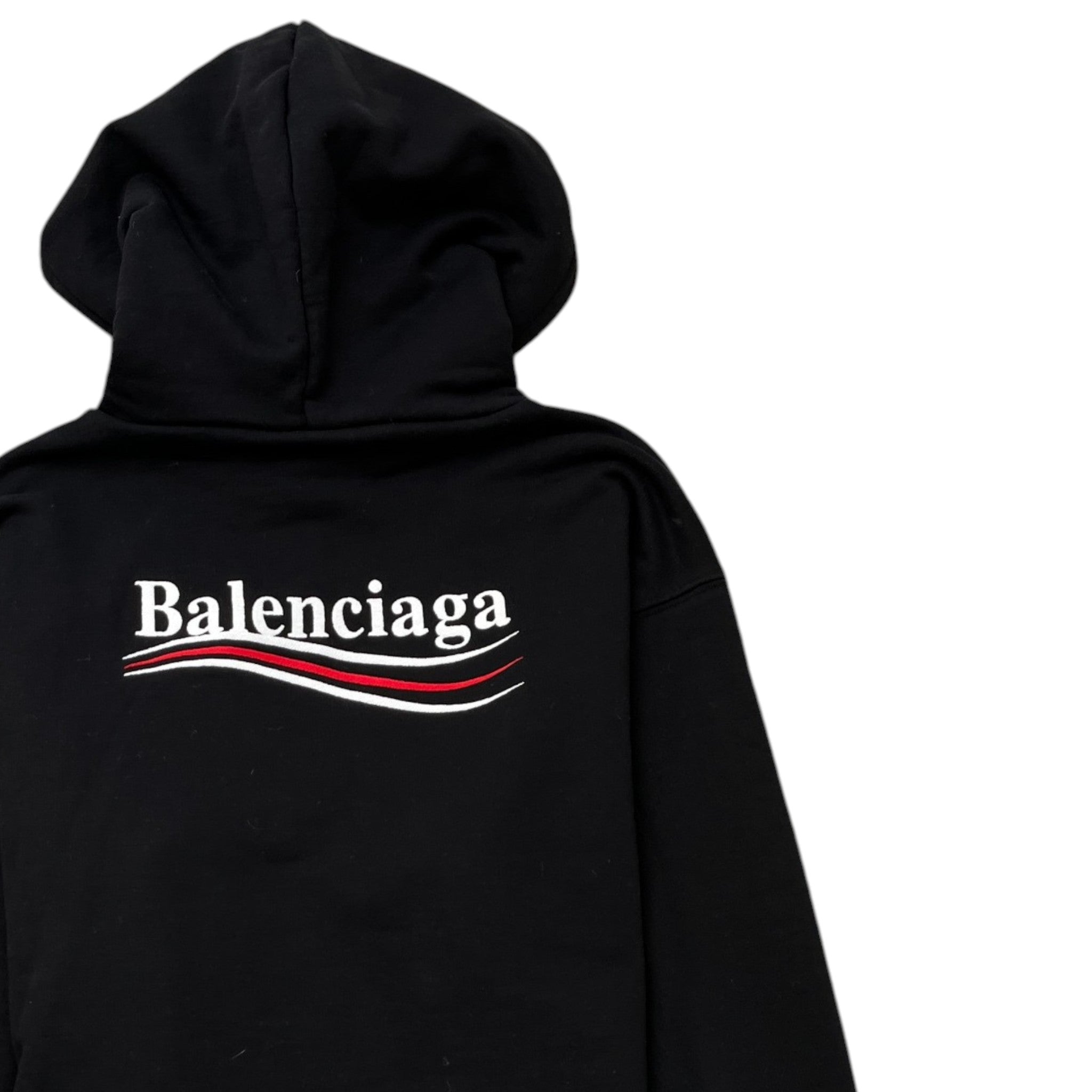 Men's Embroidered Logo Hoodie Black Size S