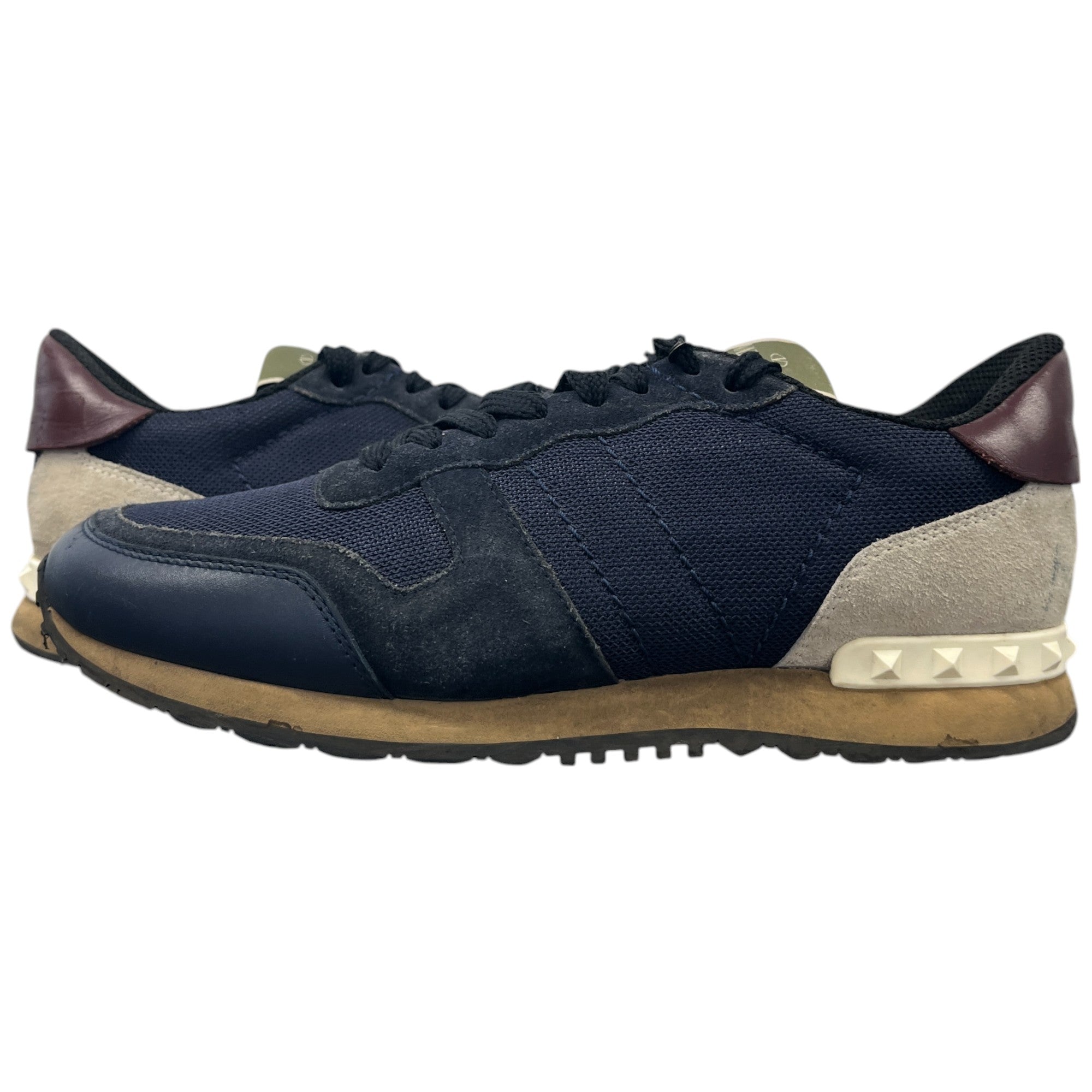 Men's Rockstud Low Trainers Navy Size EU 39 / UK 5