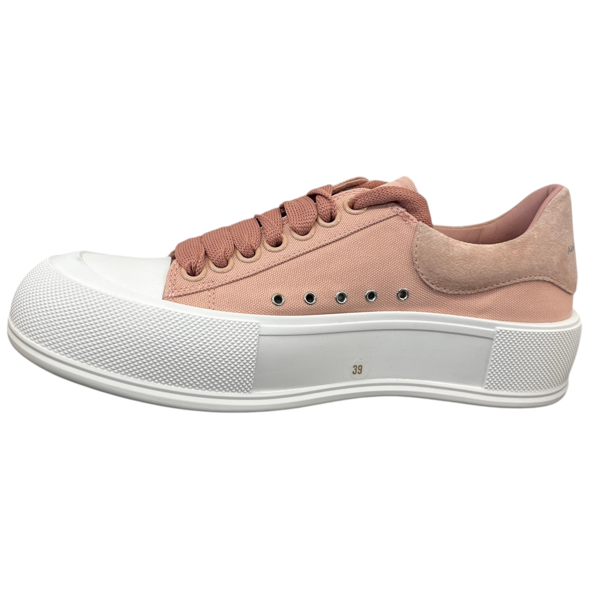 Women's Deck Plimsoll Low Trainers Pink Size EU 39 / UK 6