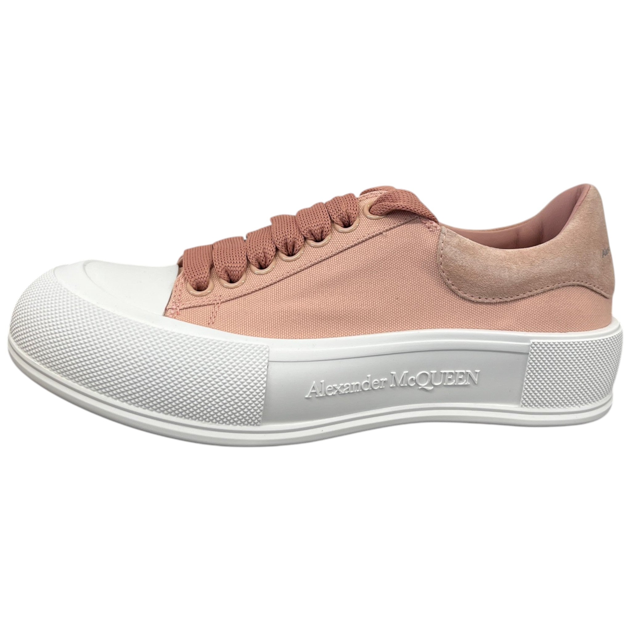 Women's Deck Plimsoll Low Trainers Pink Size EU 39 / UK 6