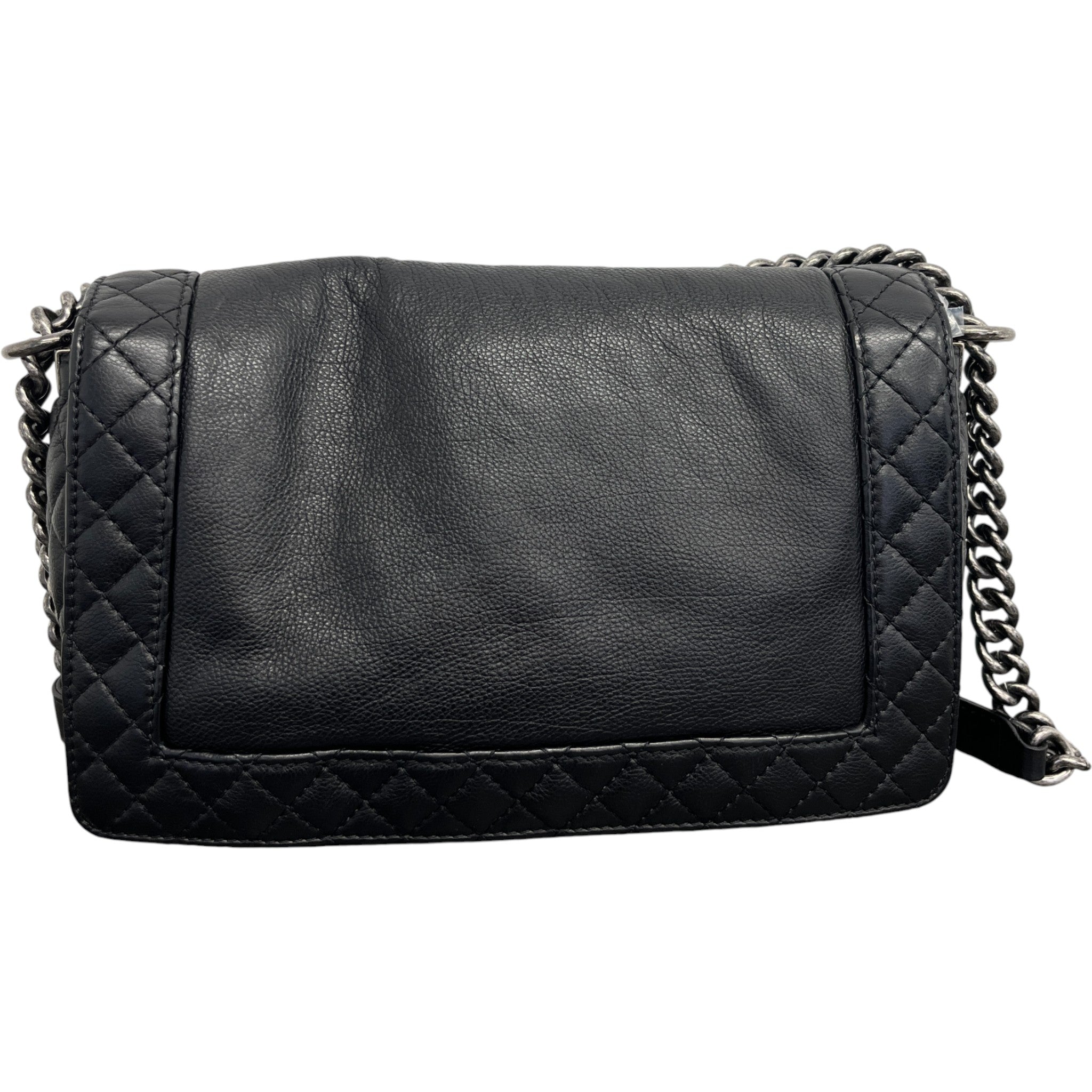 Women's Medium Boy Reverso Flap Bag Black