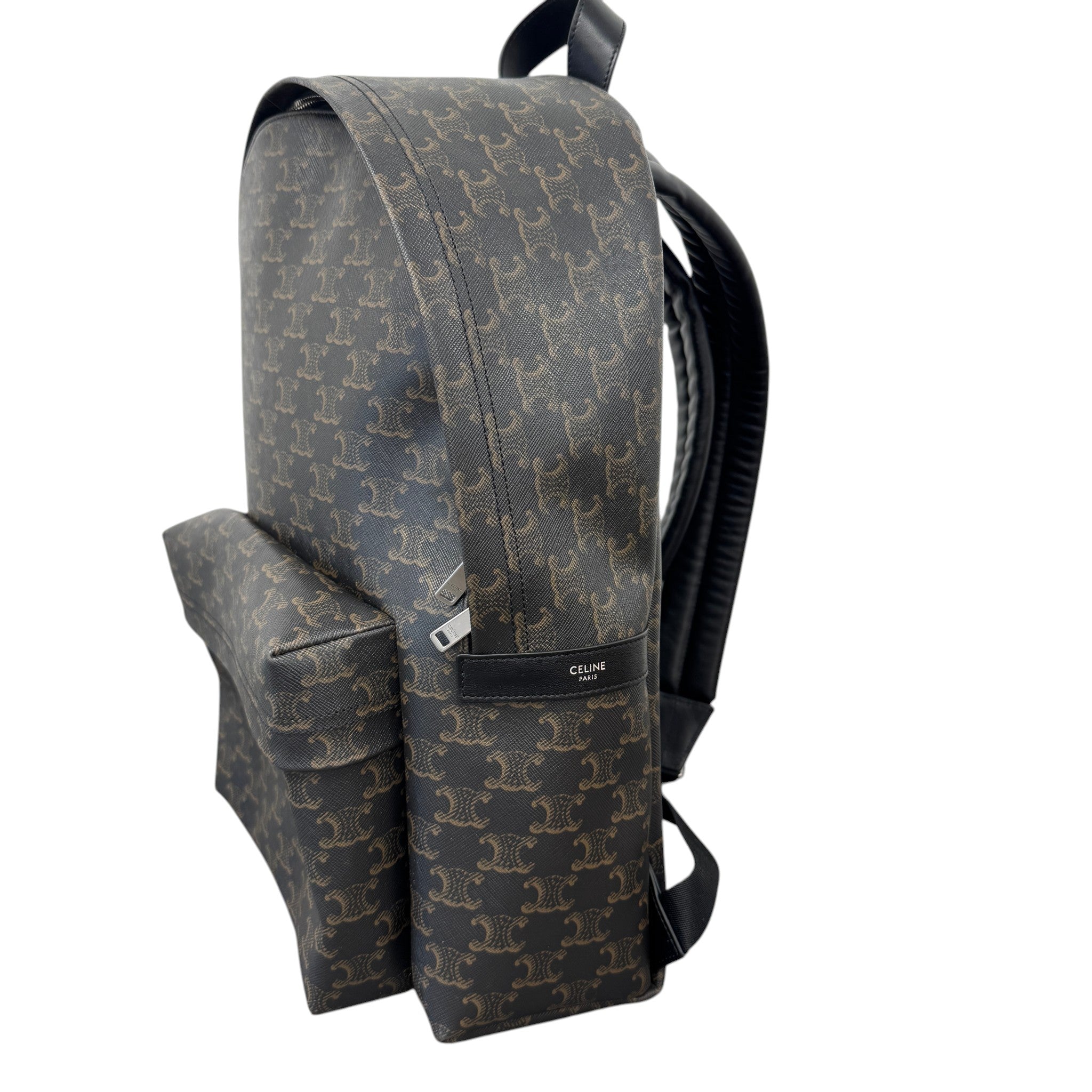 Men's Medium Triomphe Canvas Backpack Black