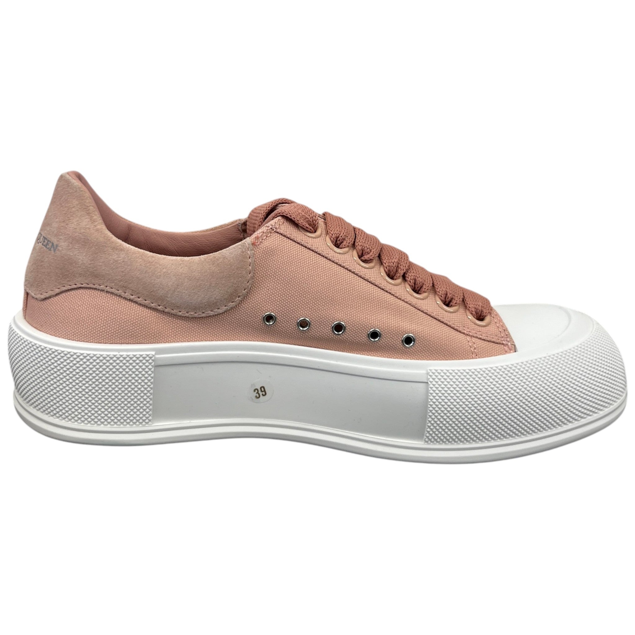 Women's Deck Plimsoll Low Trainers Pink Size EU 39 / UK 6