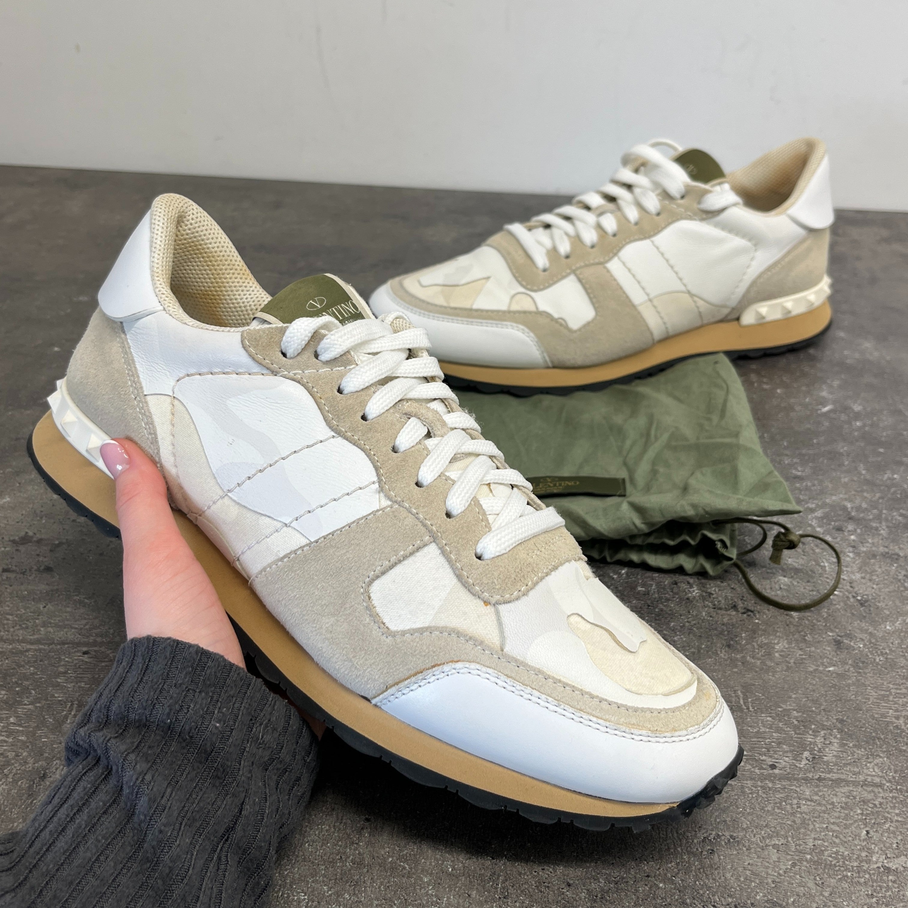 Men's Rockrunner Low Trainers White Size EU 42 / UK 8