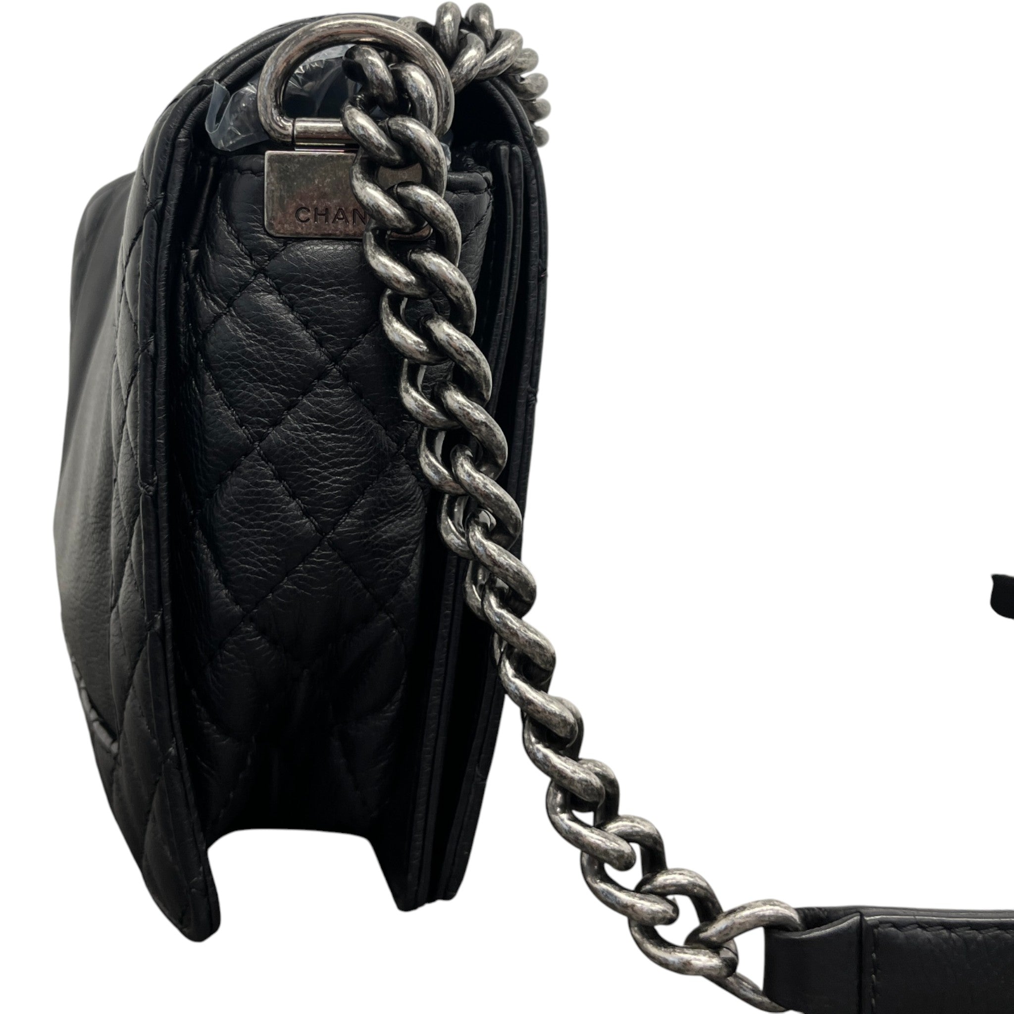 Women's Medium Boy Reverso Flap Bag Black