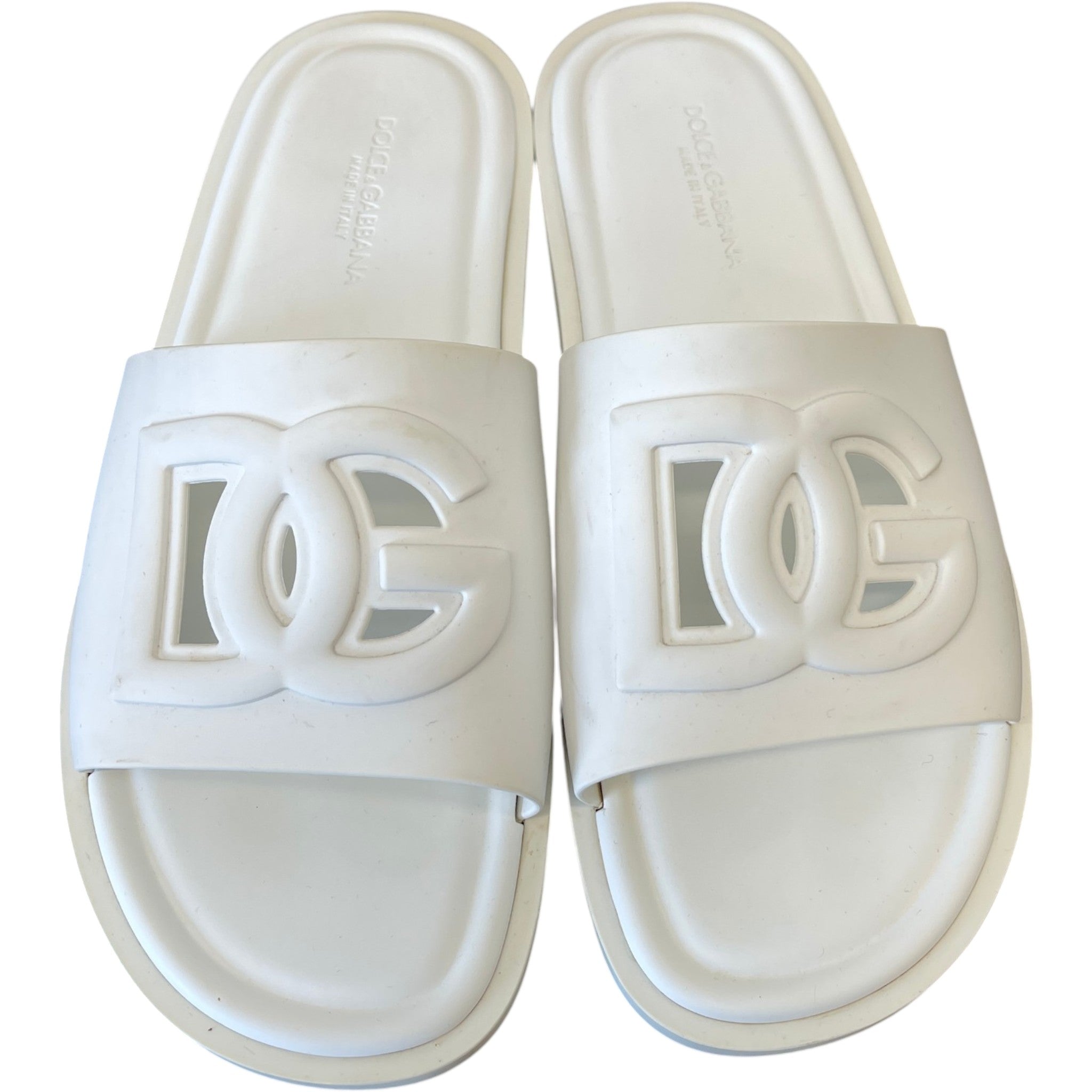 Men's Dg Pool Slides White Size EU 43 / UK 9