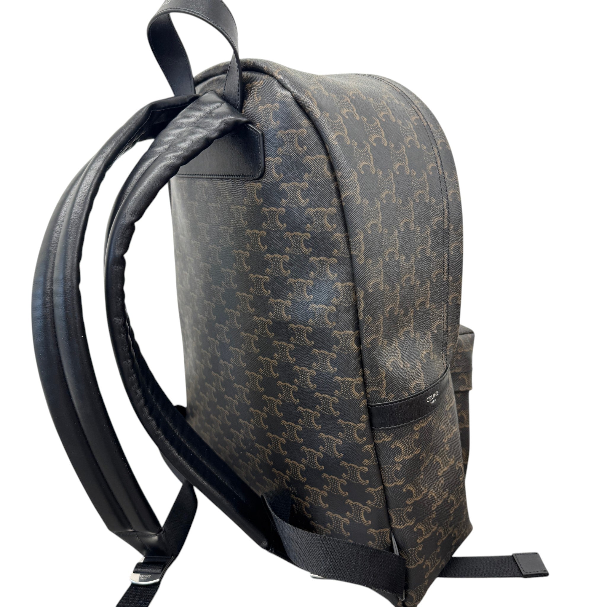 Men's Medium Triomphe Canvas Backpack Black