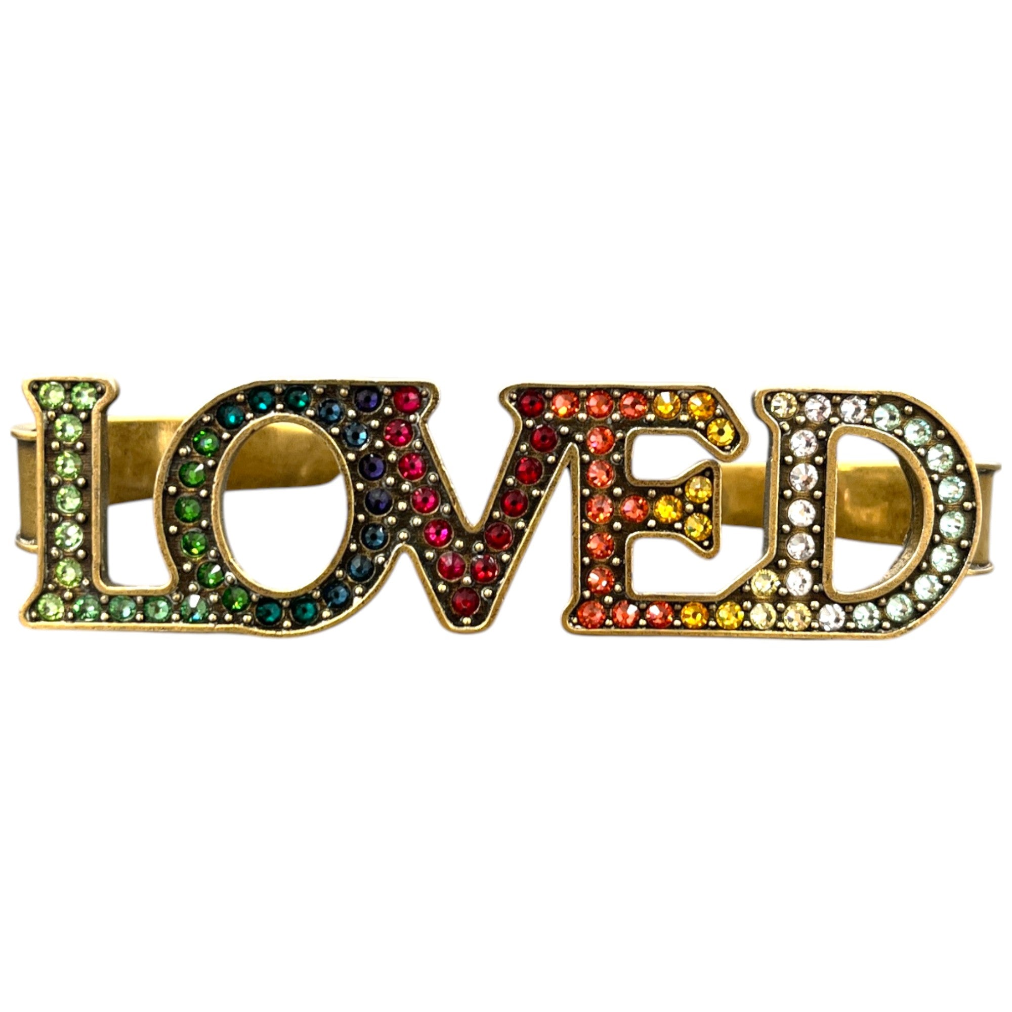 Women's Embellished Loved Ring Gold