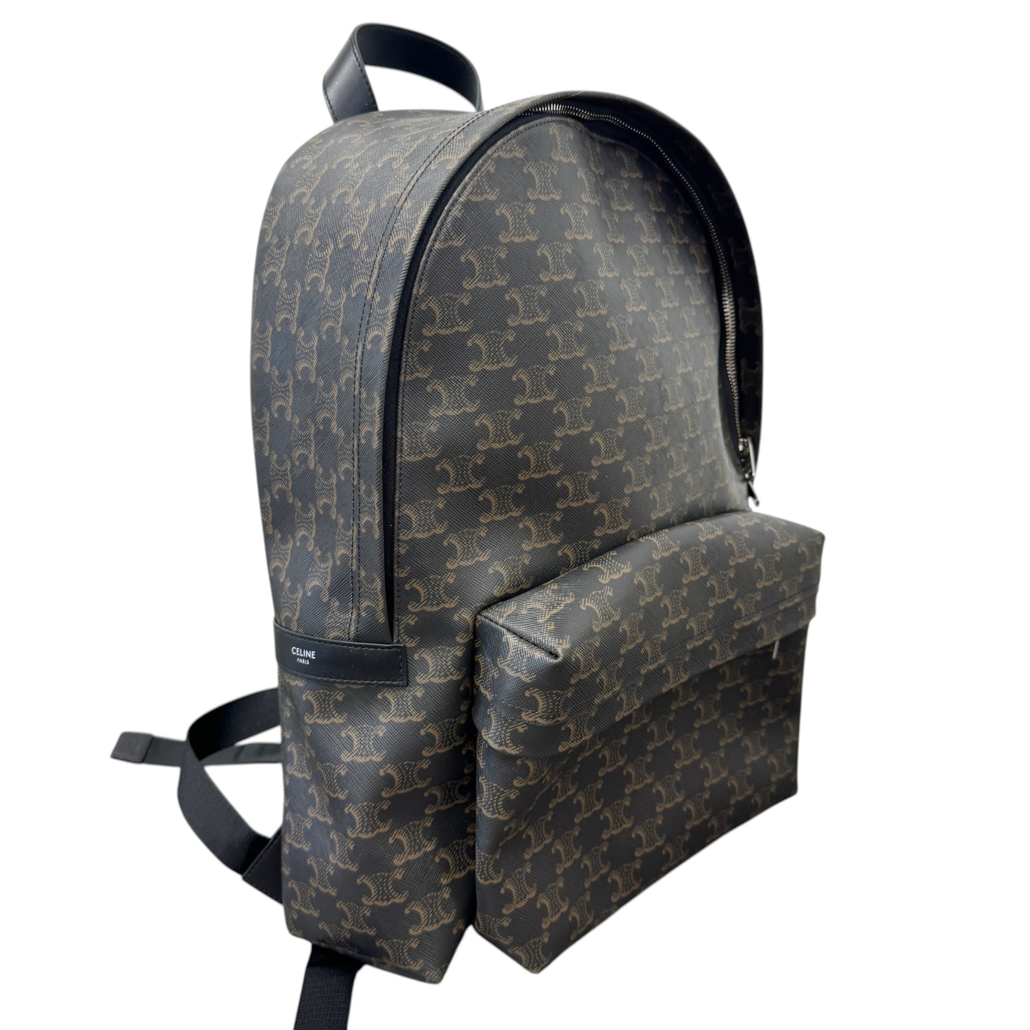 Men's Medium Triomphe Canvas Backpack Black